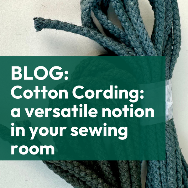 Cotton Cording: a versatile notion in your sewing room