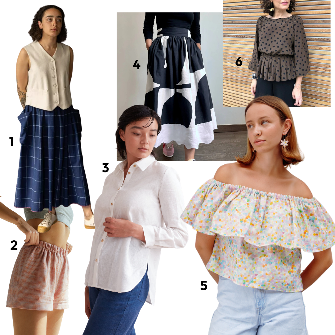 6 Sewing Patterns to Pair with Poplin
