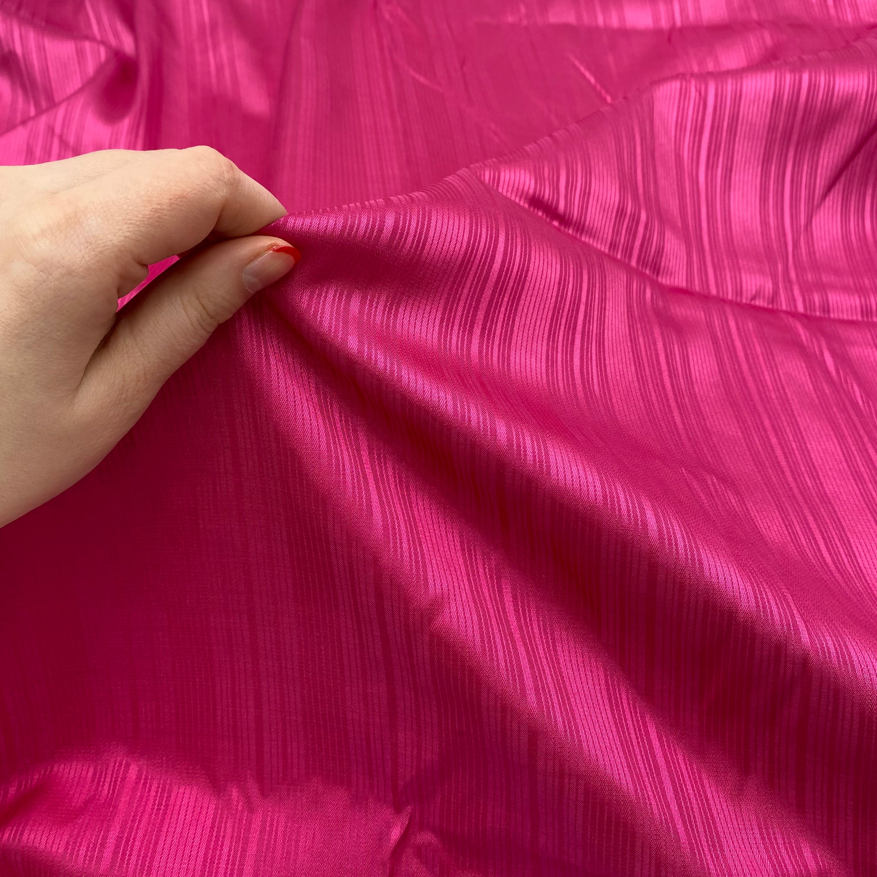 Satin Stripe Blouse Weight - Fuchsia (WDW3310)