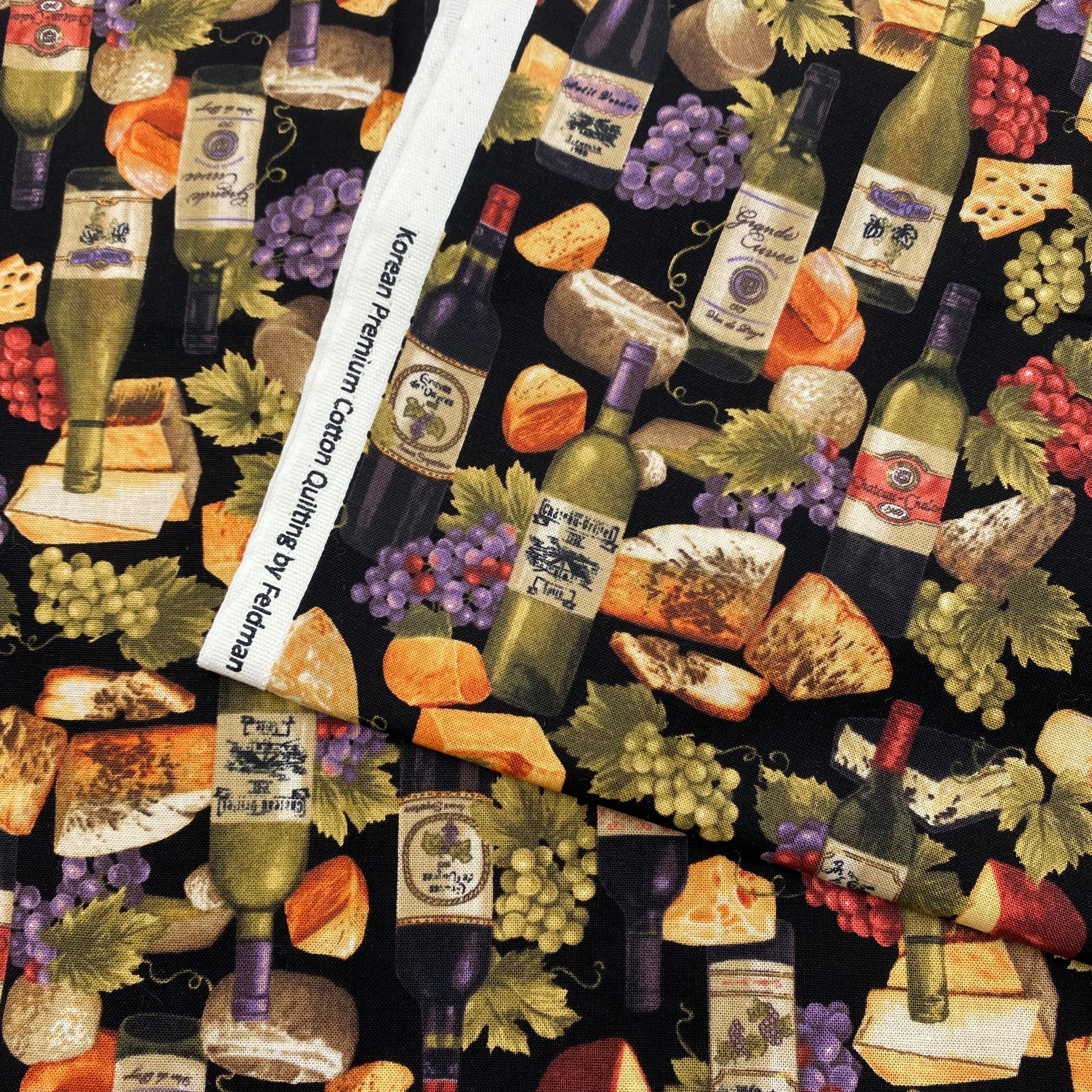 Quilting Cotton - Wine and Cheese (WQC2873)