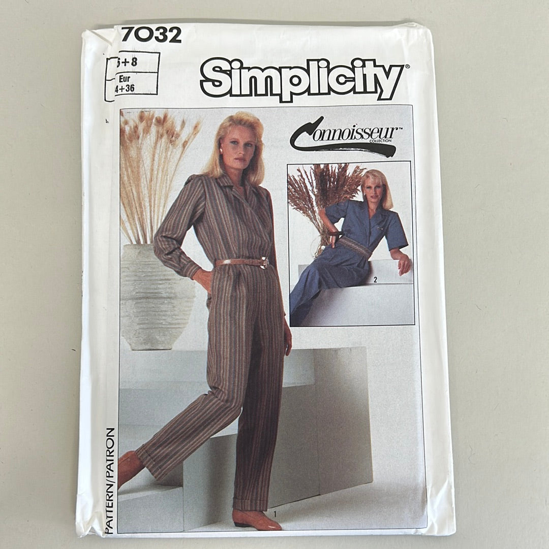 SIMPLICITY Vintage Pattern Size 6-8, Misses Jumpsuit (PSI7032)(NPA)