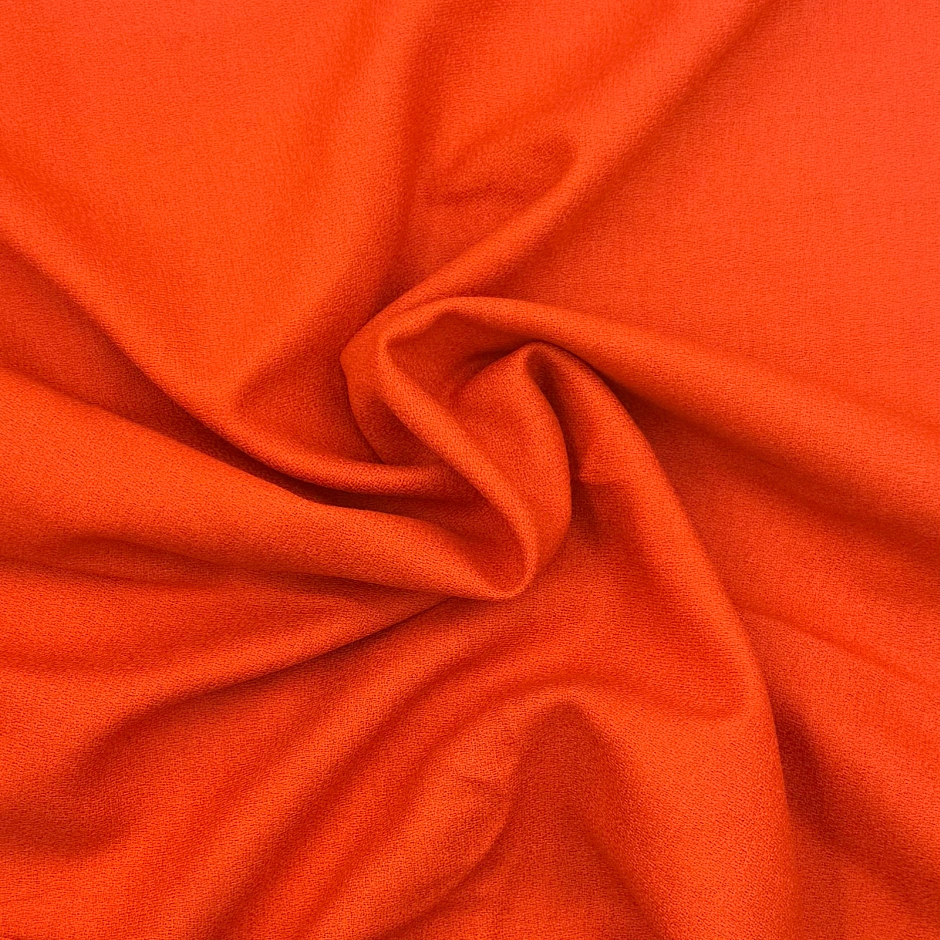 Wool Crepe Suiting - Tangerine (WSW0768)