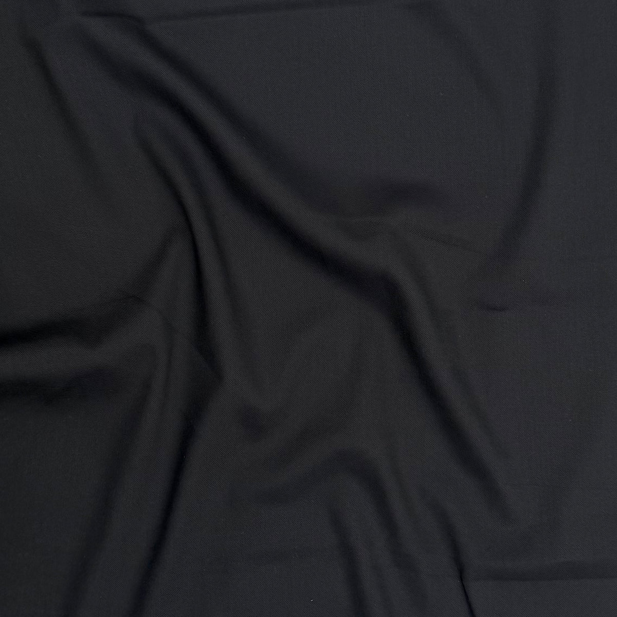 Viscose Blend Twill - Black (WTW0079:80)