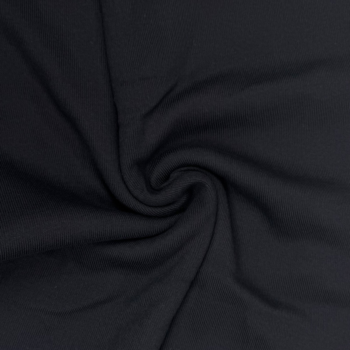 Cotton Rib Knit - Black (KRB0728)