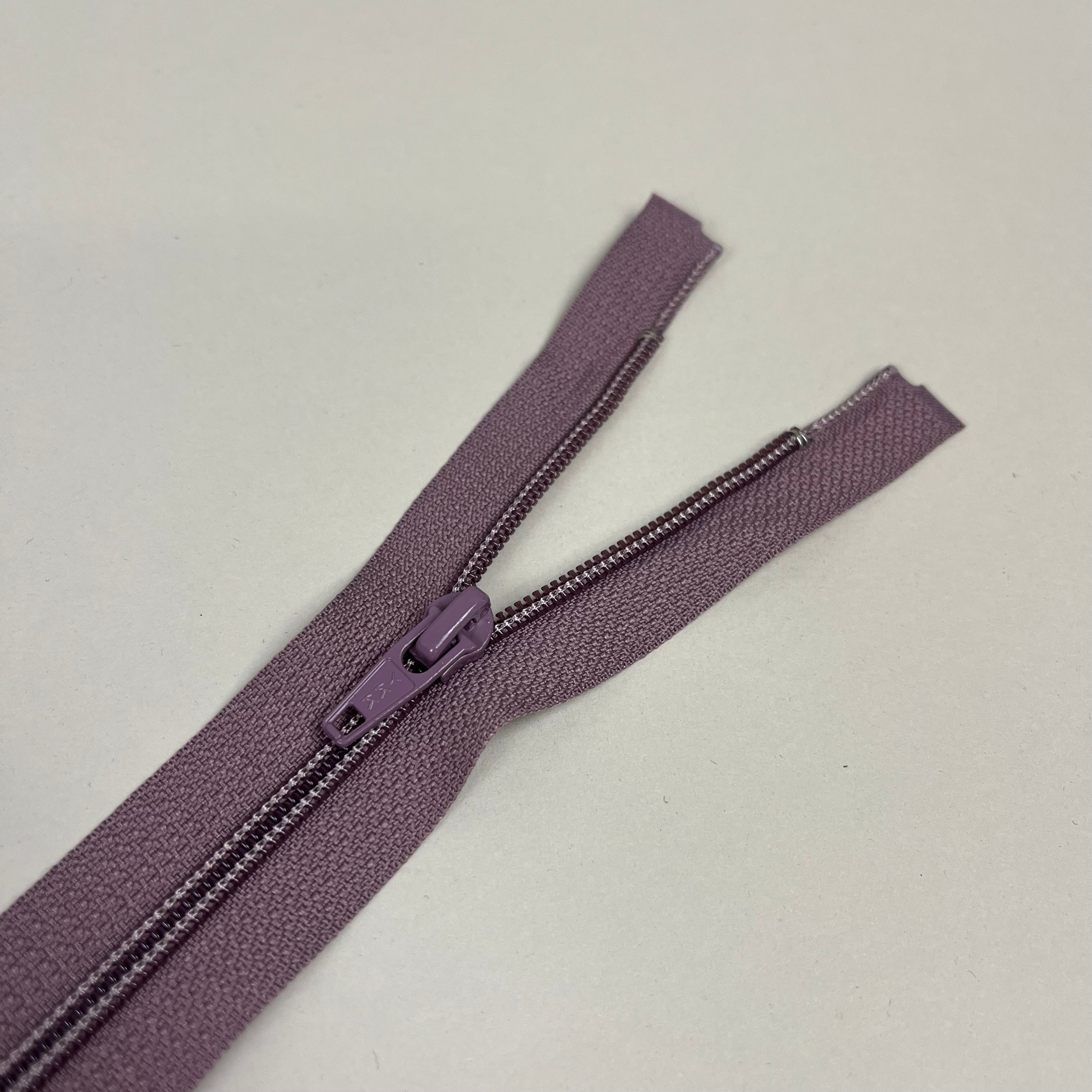Separating Nylon Coil Zipper - Mauve 21" (NZP0325)