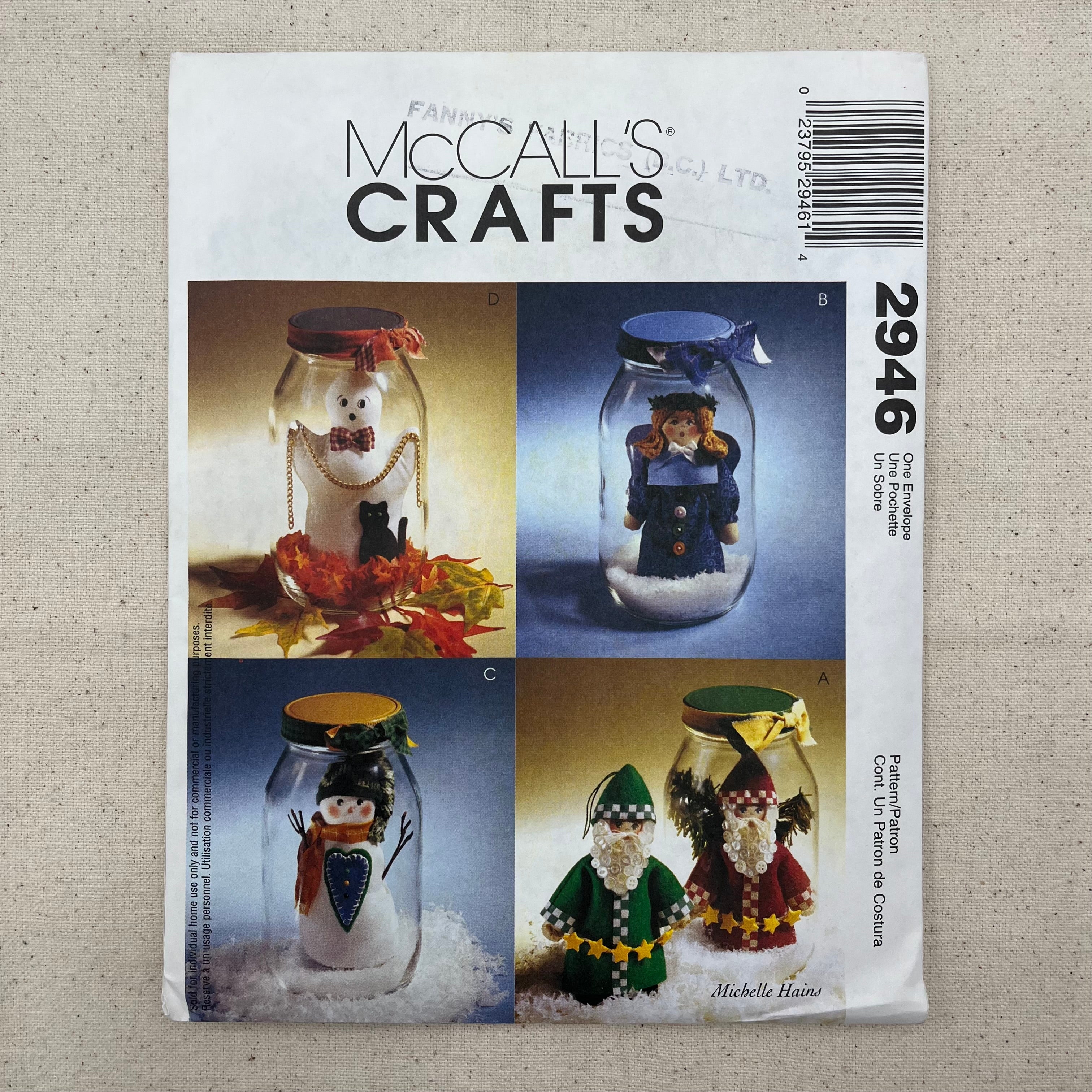 McCall's Pattern - 2946 Snow Jars (NPA0486)