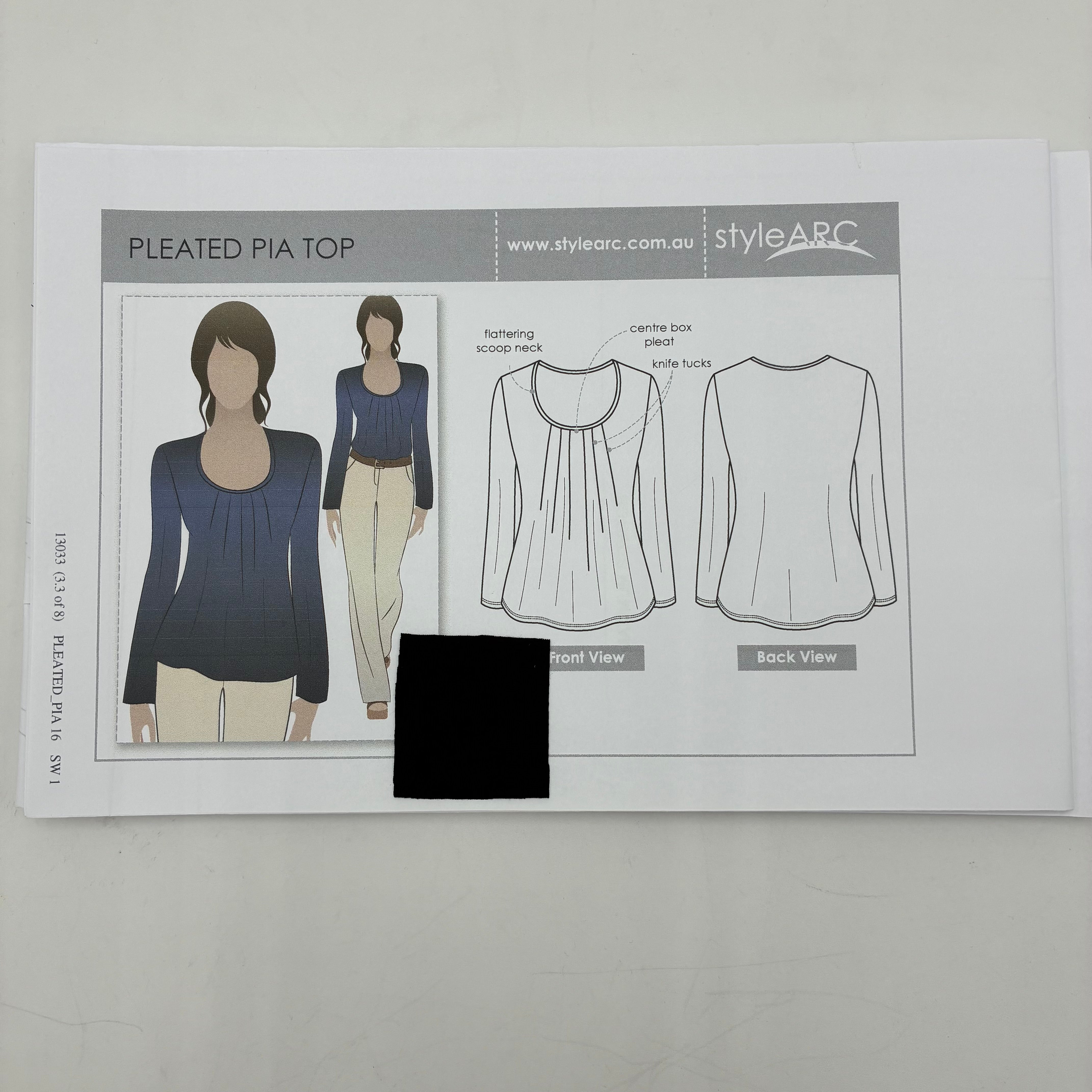 Style Arc Pattern - Pleated Pia Top (NPA0316)