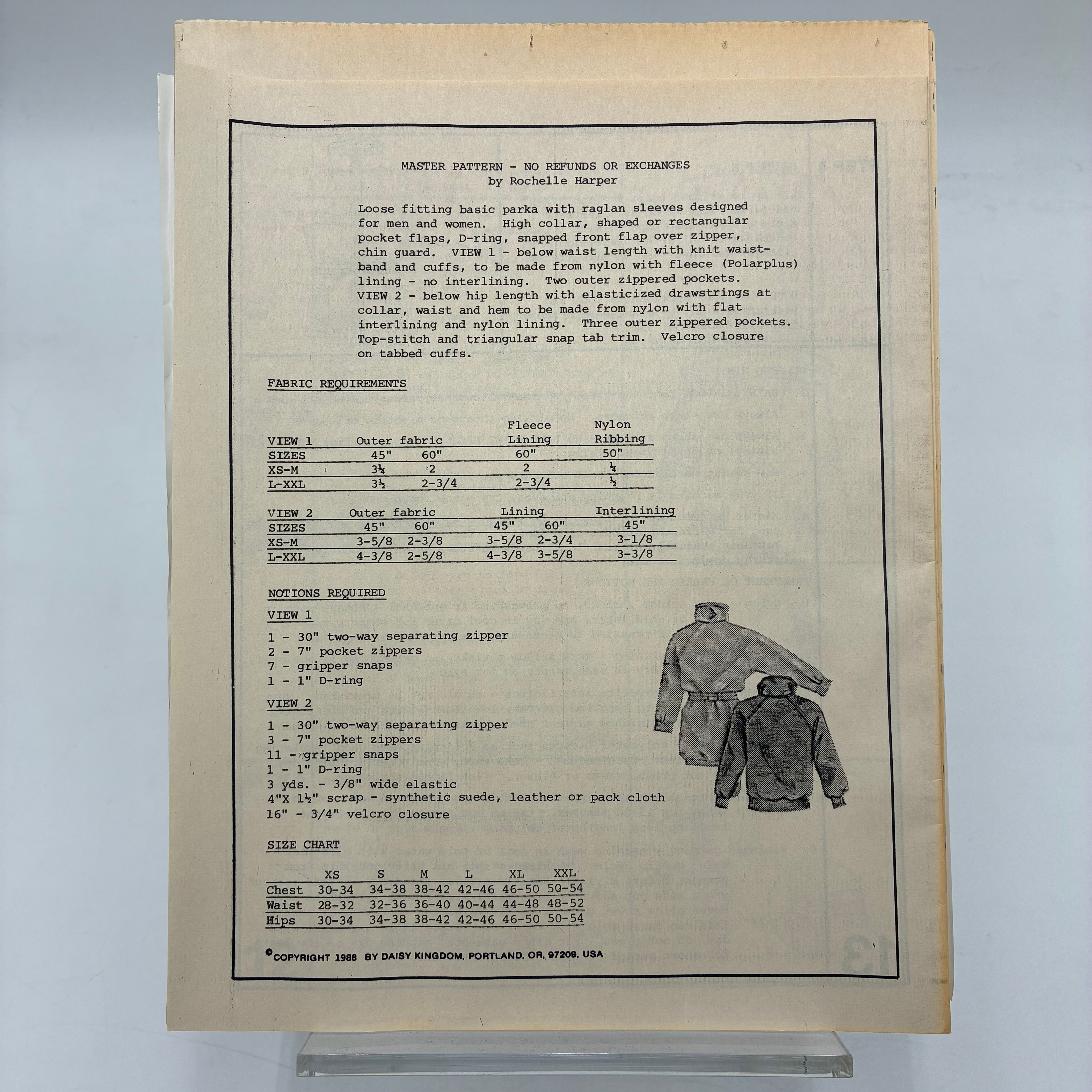 DK Sports Pattern - 79 Timberline Parka (NPA0356)