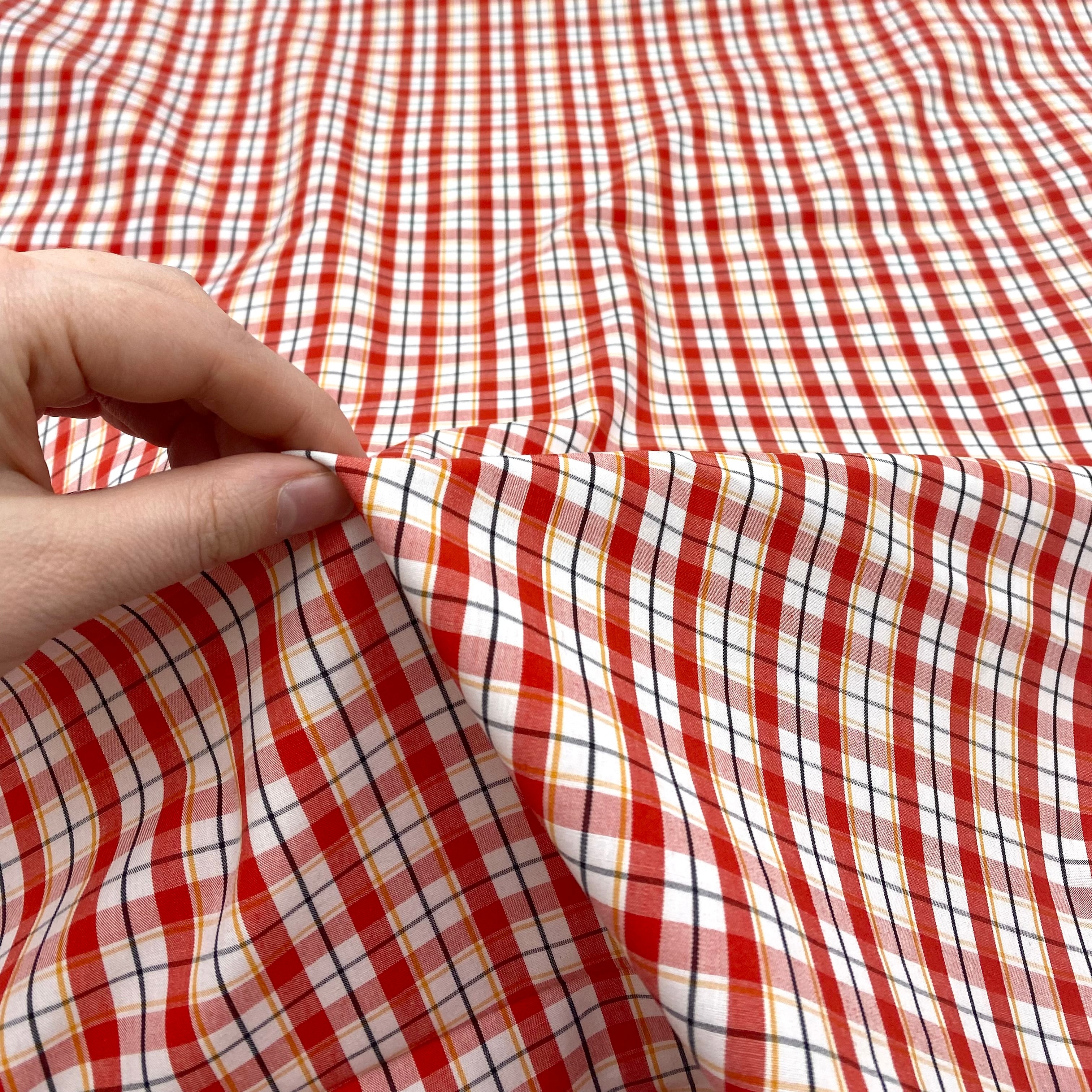 Cotton Blend Shirting - Red Plaid (WDW3269:71)