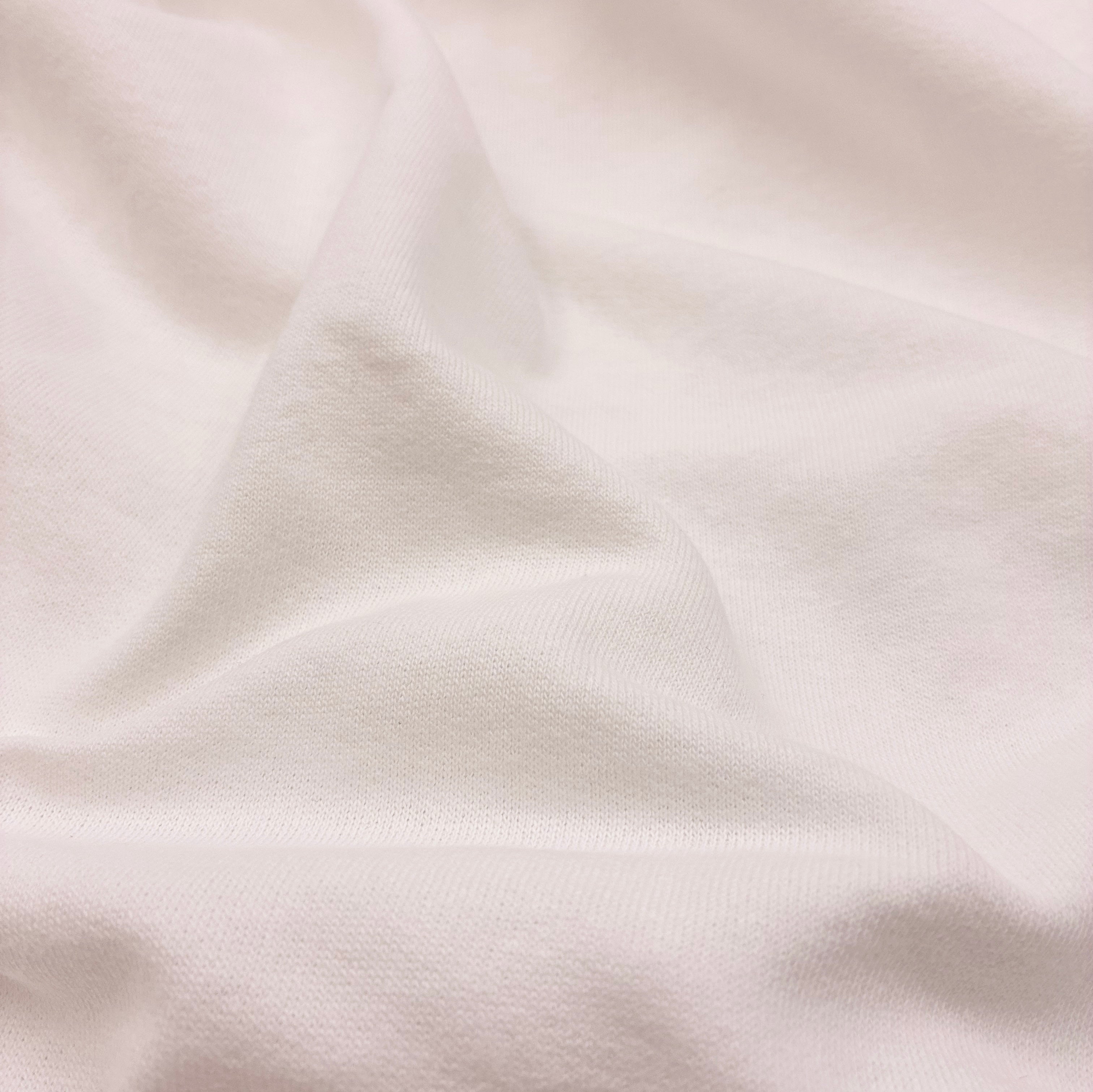Light Cotton French Terry - White (KFR0703)