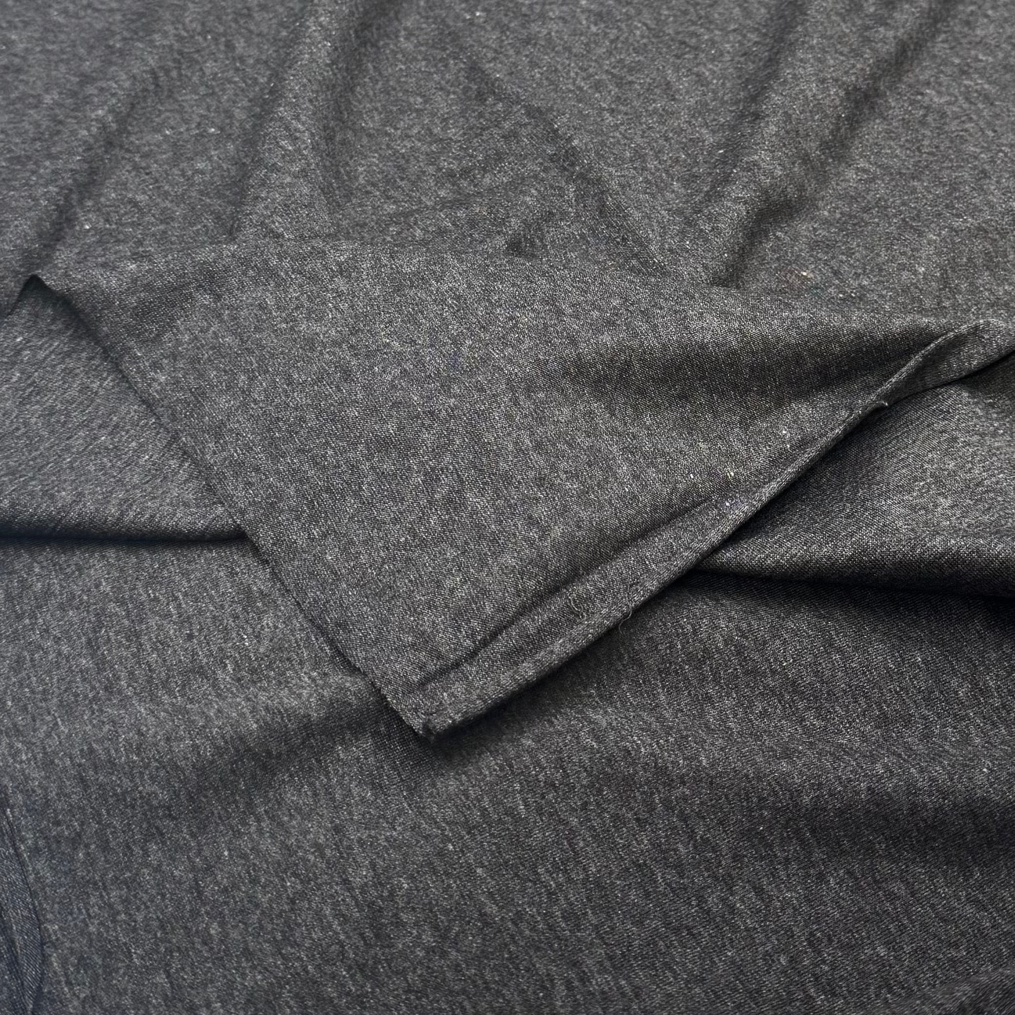 Cotton Jersey - Heathered Charcoal Grey (KJE1583)