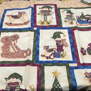Northcott Quilting Cotton Panel, Santa's Helpers (WQC1636)