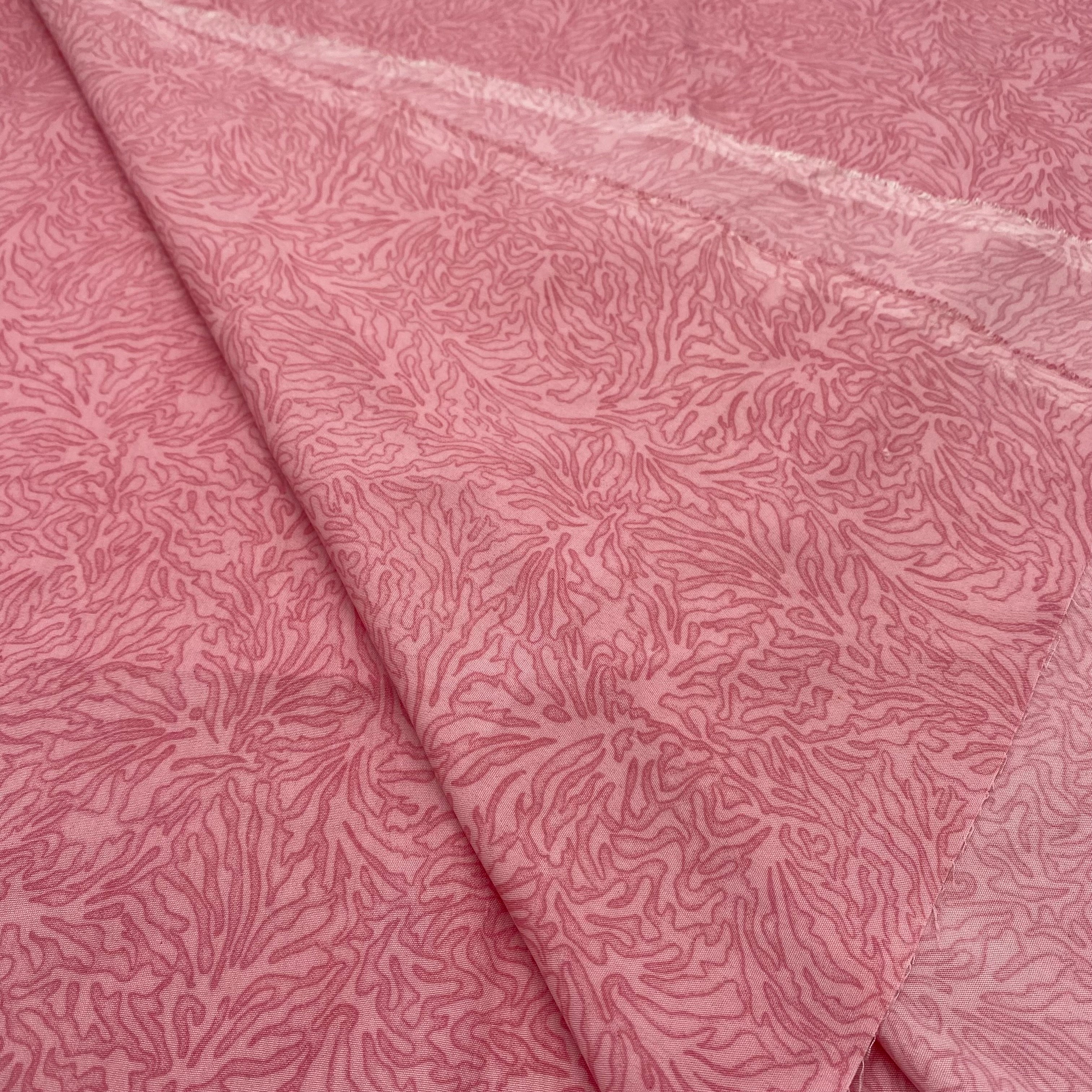 Viscose Blouse Weight Print - Rose Pink (WDW3145)