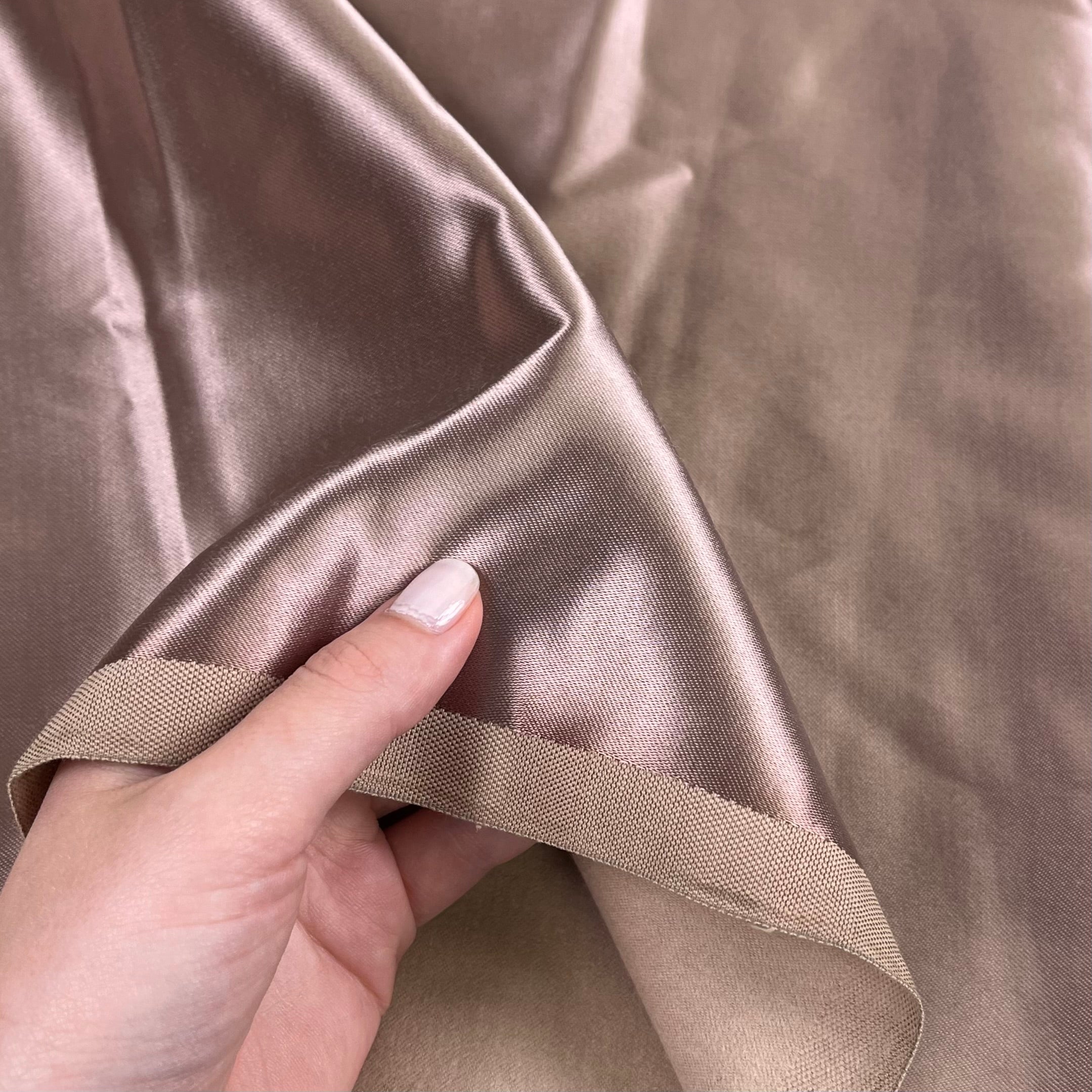 Cotton Blend Kasha Lining - Rose Gold (WLN0073)