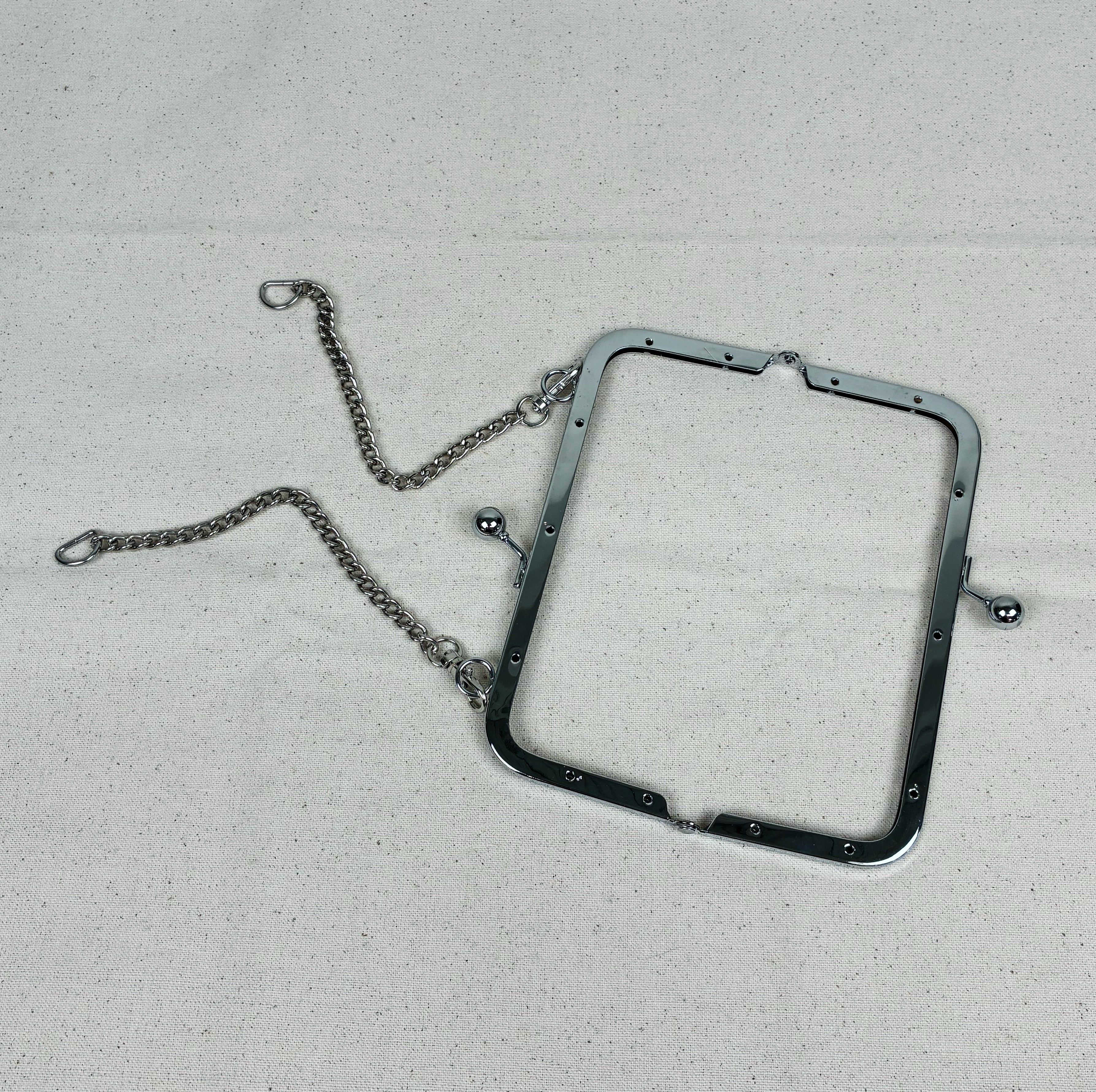 Metal Clasp Purse Frame - Silver (NXX1855)