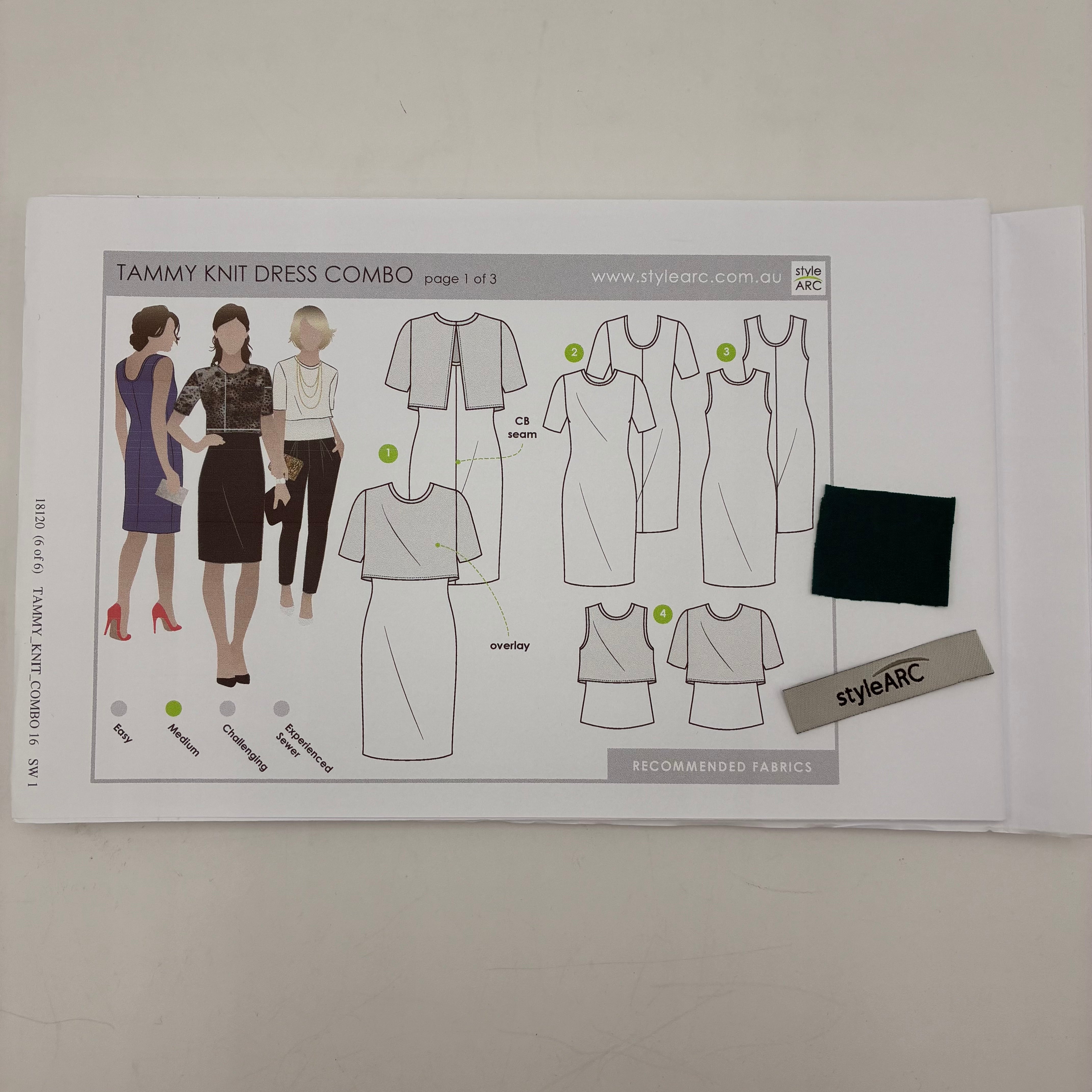 Style Arc Pattern - Tammy Knit Dress Combo (NPA0320)