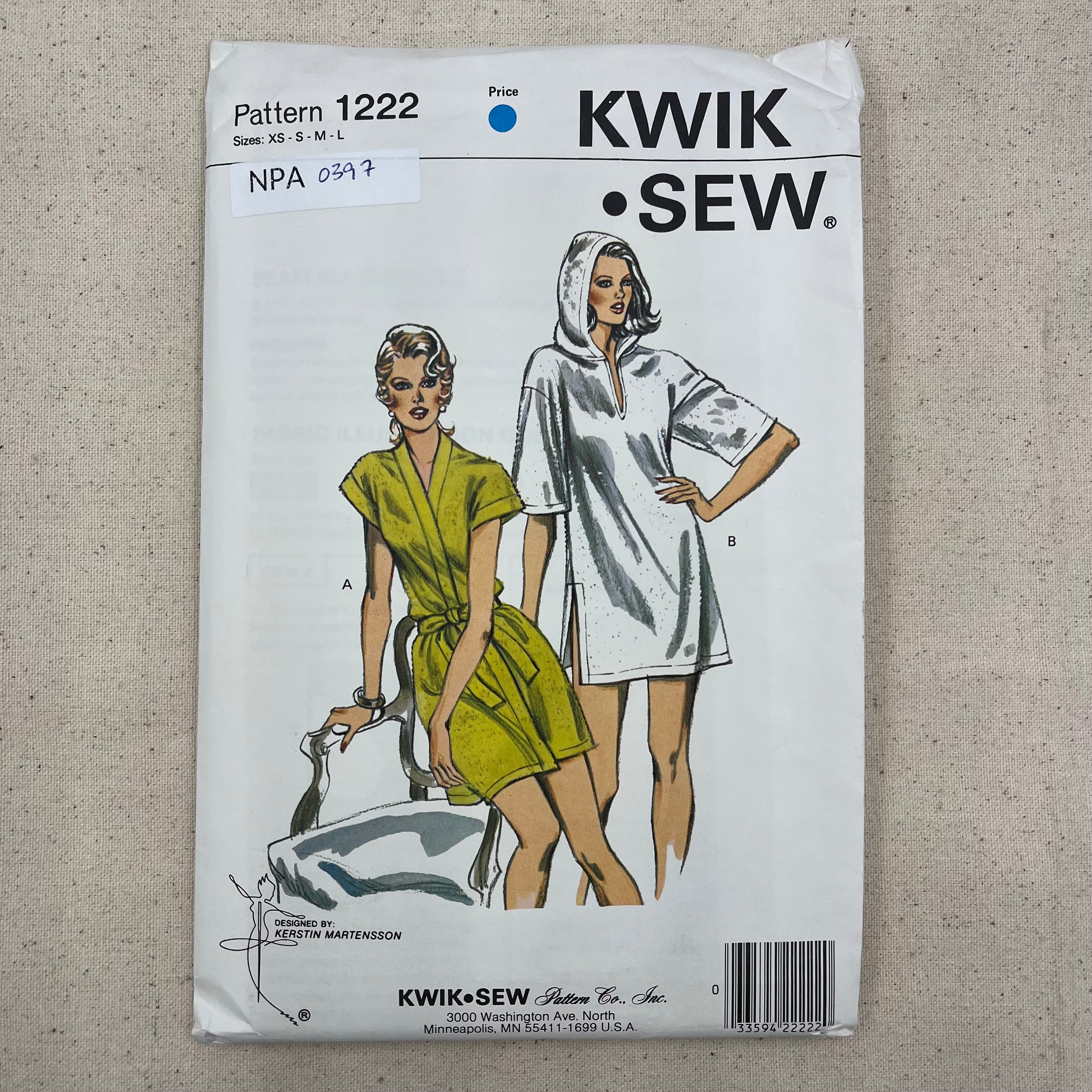 Kwik Sew Pattern - 1222 Cover-Up (NPA0397)