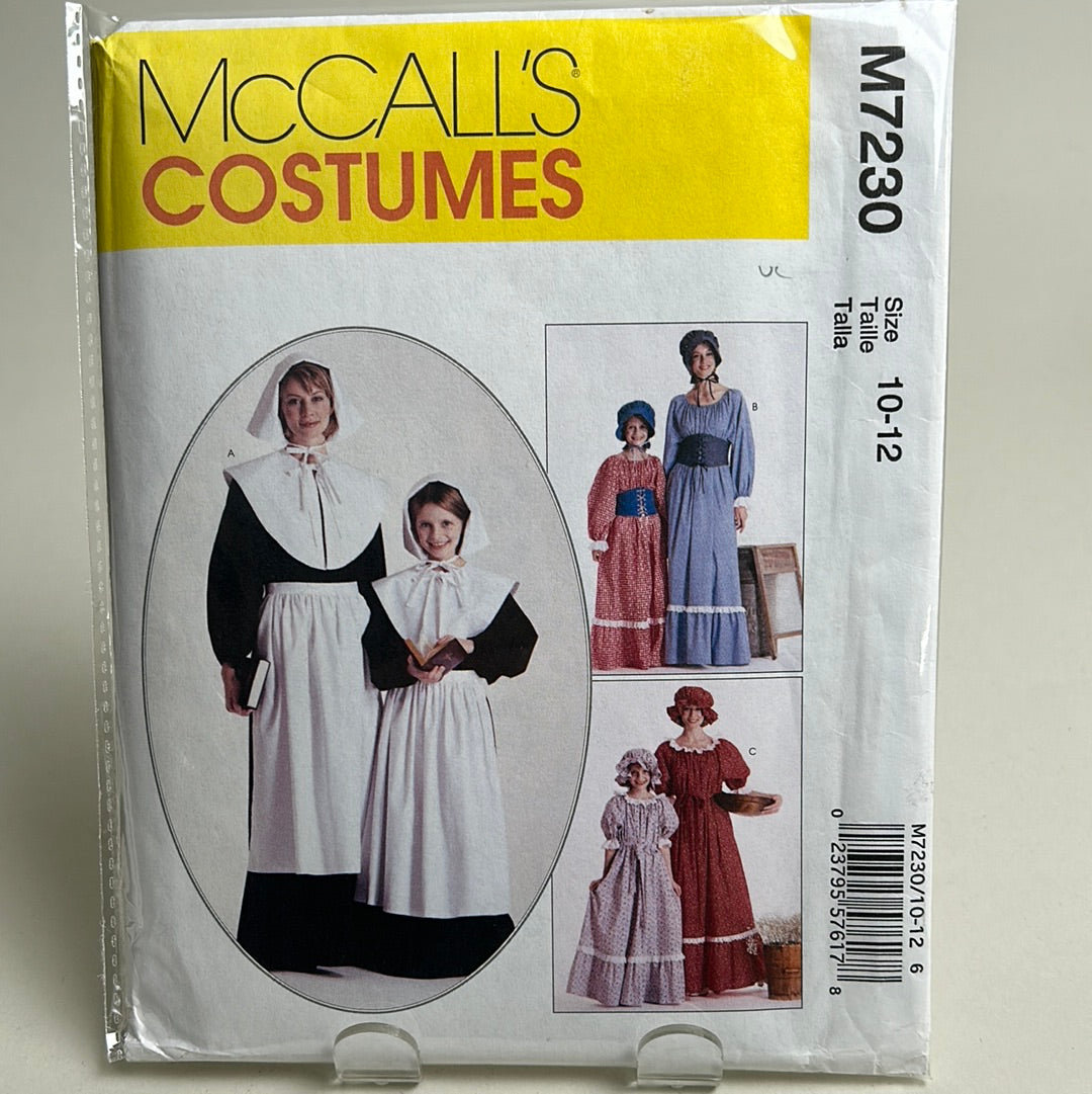 MCCALL'S Kids Pattern, Pilgrim Costumes (PMC7230B)(NPA)