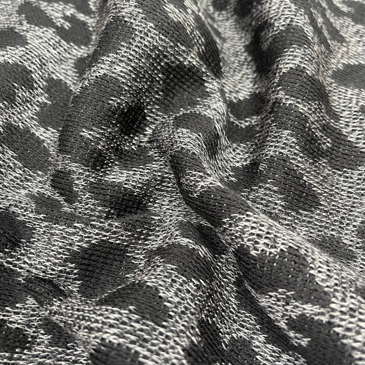 Sweater Knit - Black Leopard (KSW0533)
