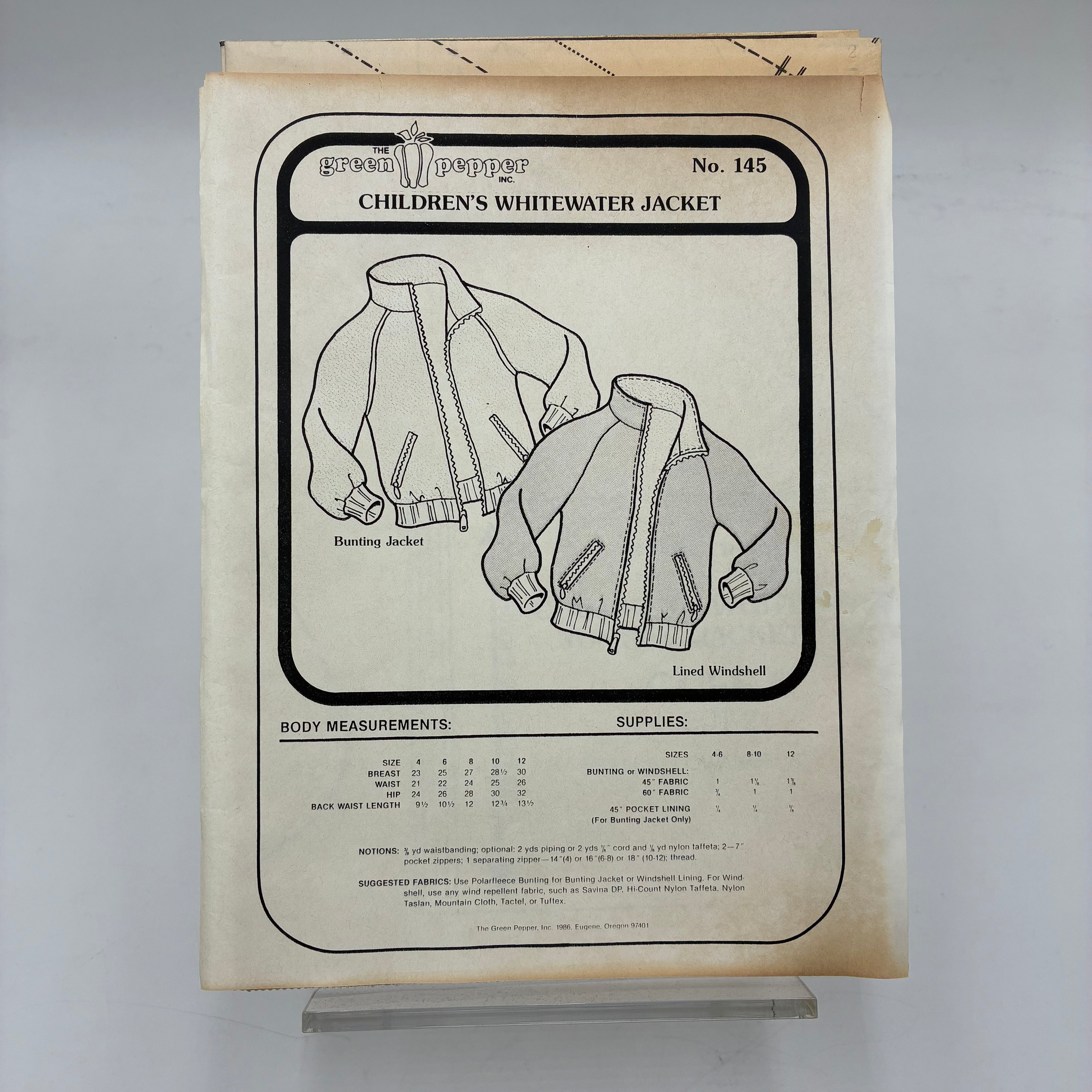 The Green Pepper Pattern - No. 145 Children's Whitewater Jacket (NPA0354)