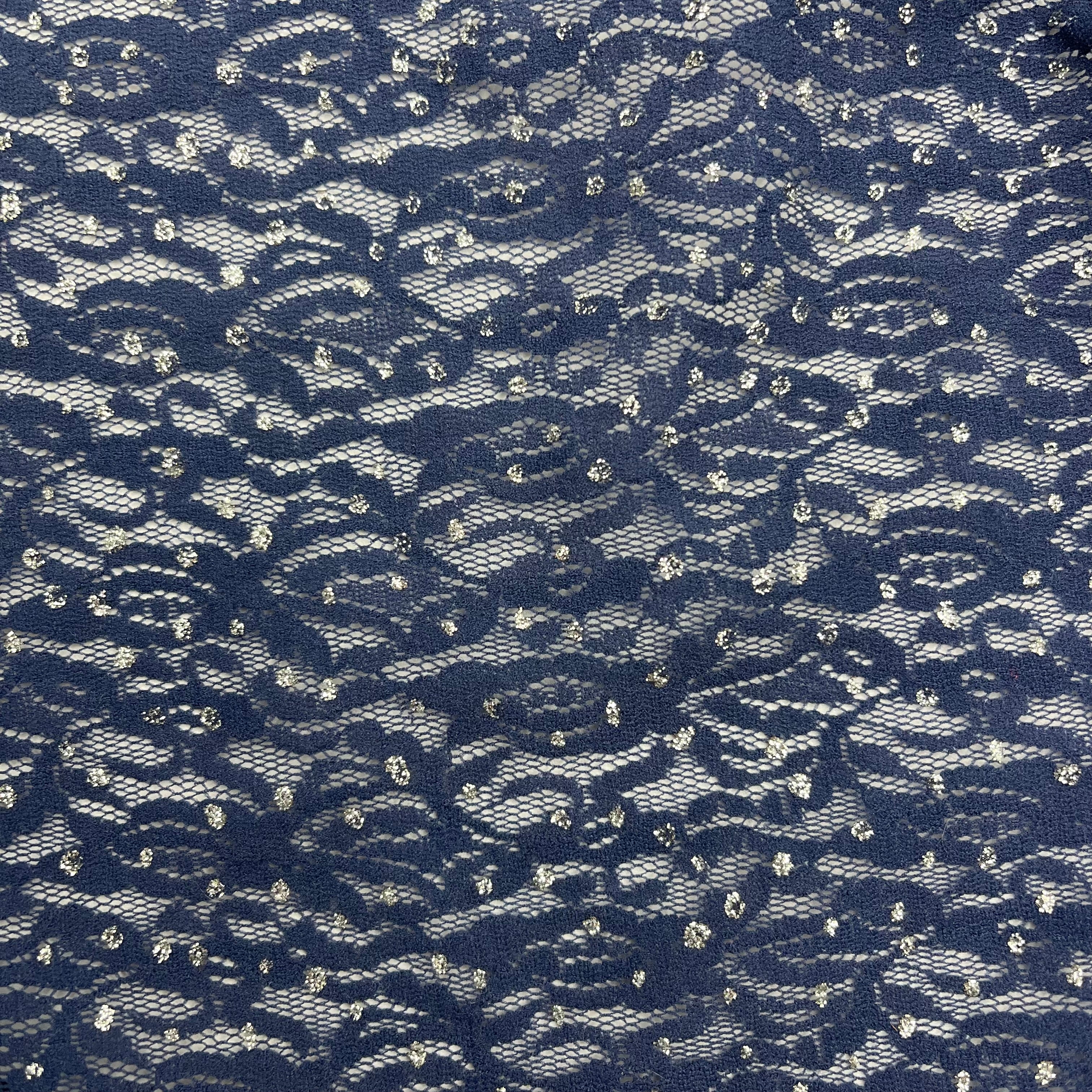 Knit Lace - Navy Sparkle (KLM0265)