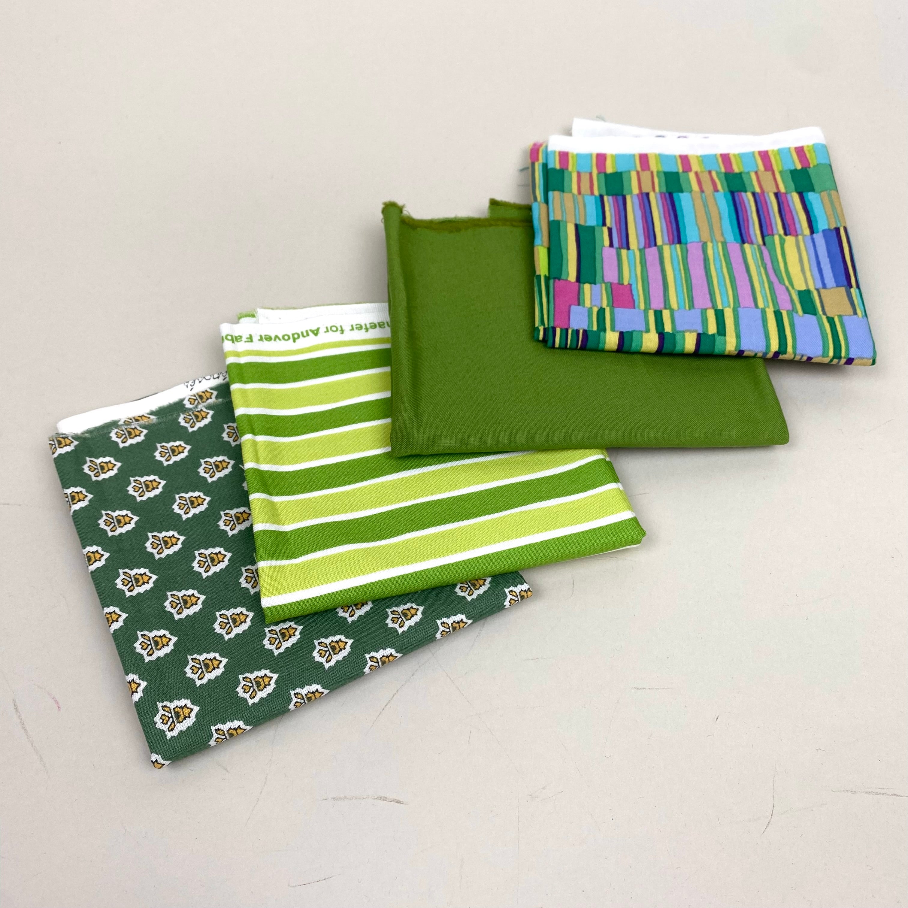 Quilting Cotton Bundle - Green Geometry (WQC2839)