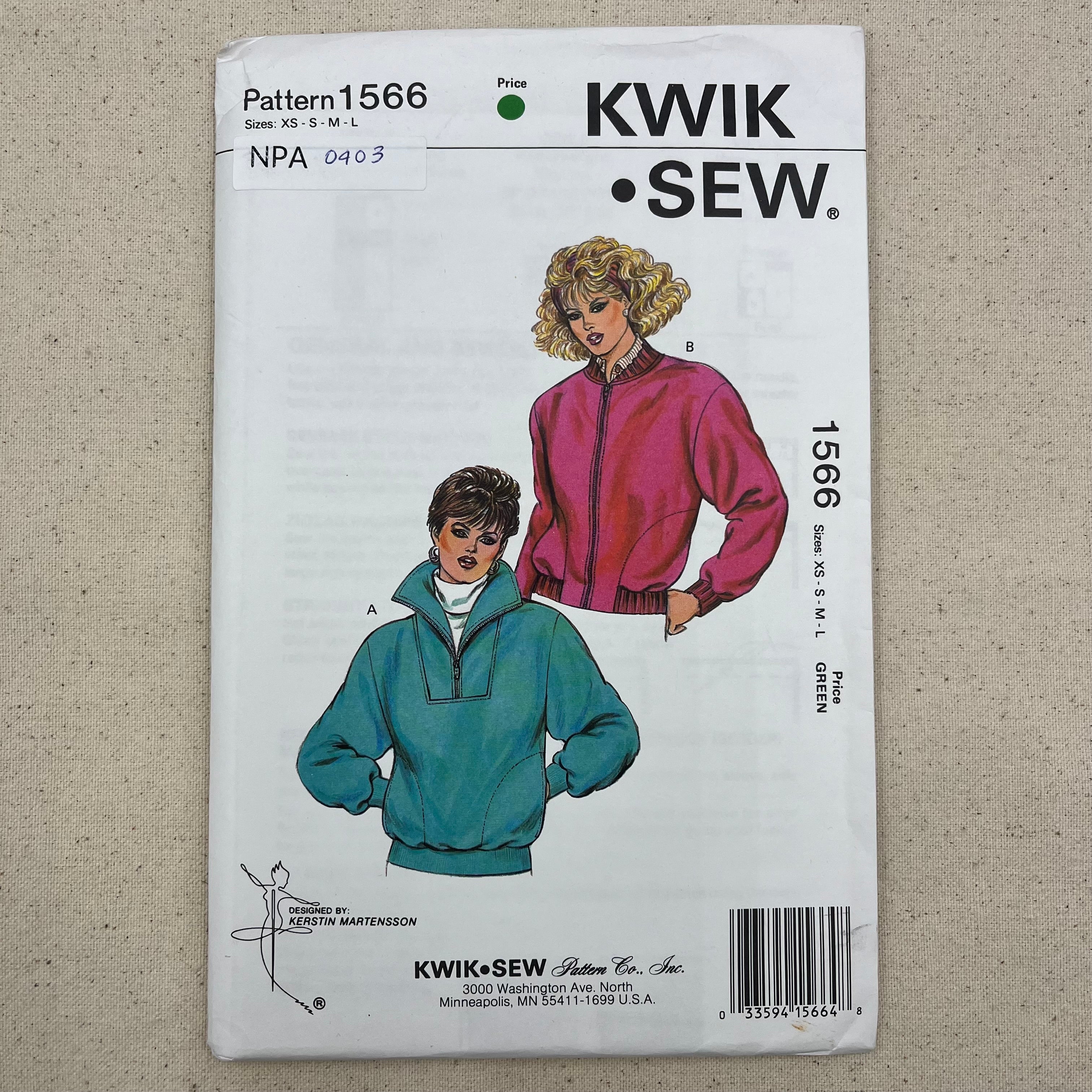 Kwik Sew Pattern - 1566 Jackets (NPA0403)