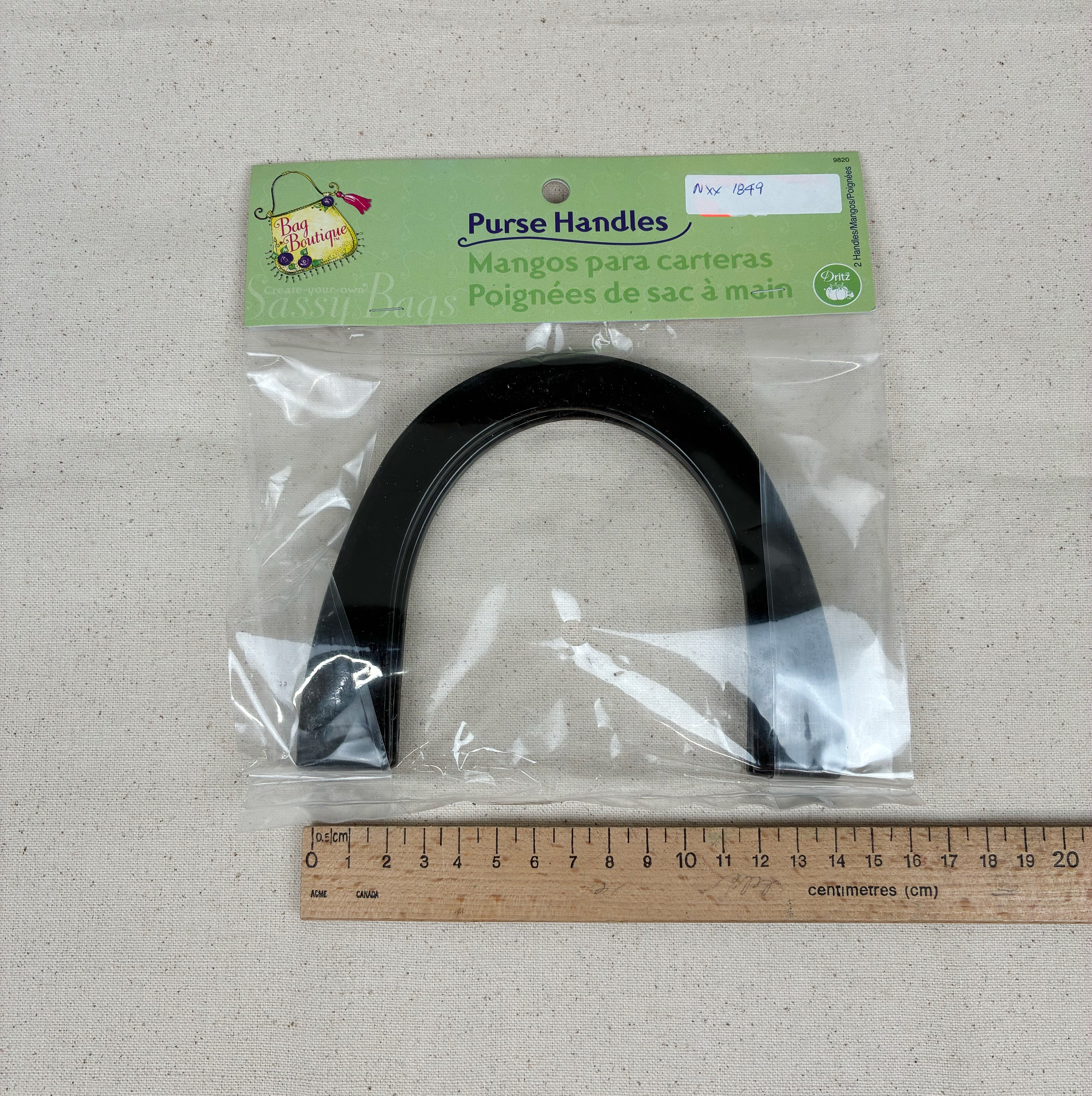 Acrylic Purse Handles - Black (NXX1849)