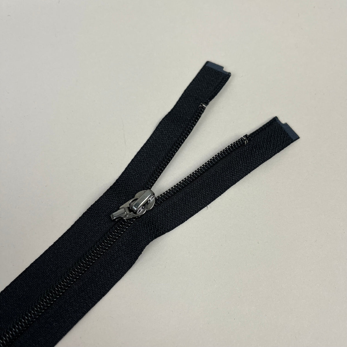 5 Separating Nylon Zippers - Black 19" (NZP0517)