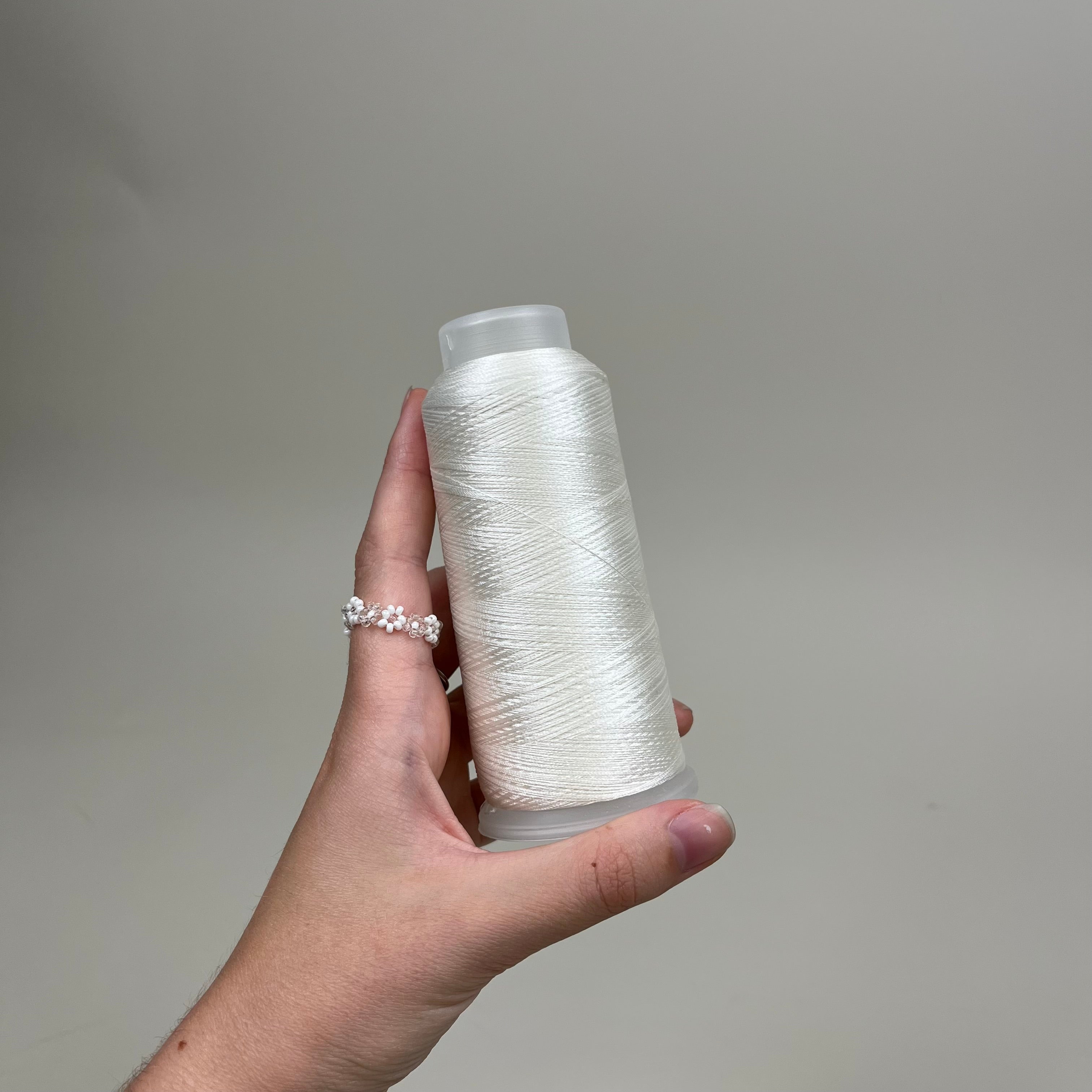 Machine Embroidery Thread - White (NTH1257)