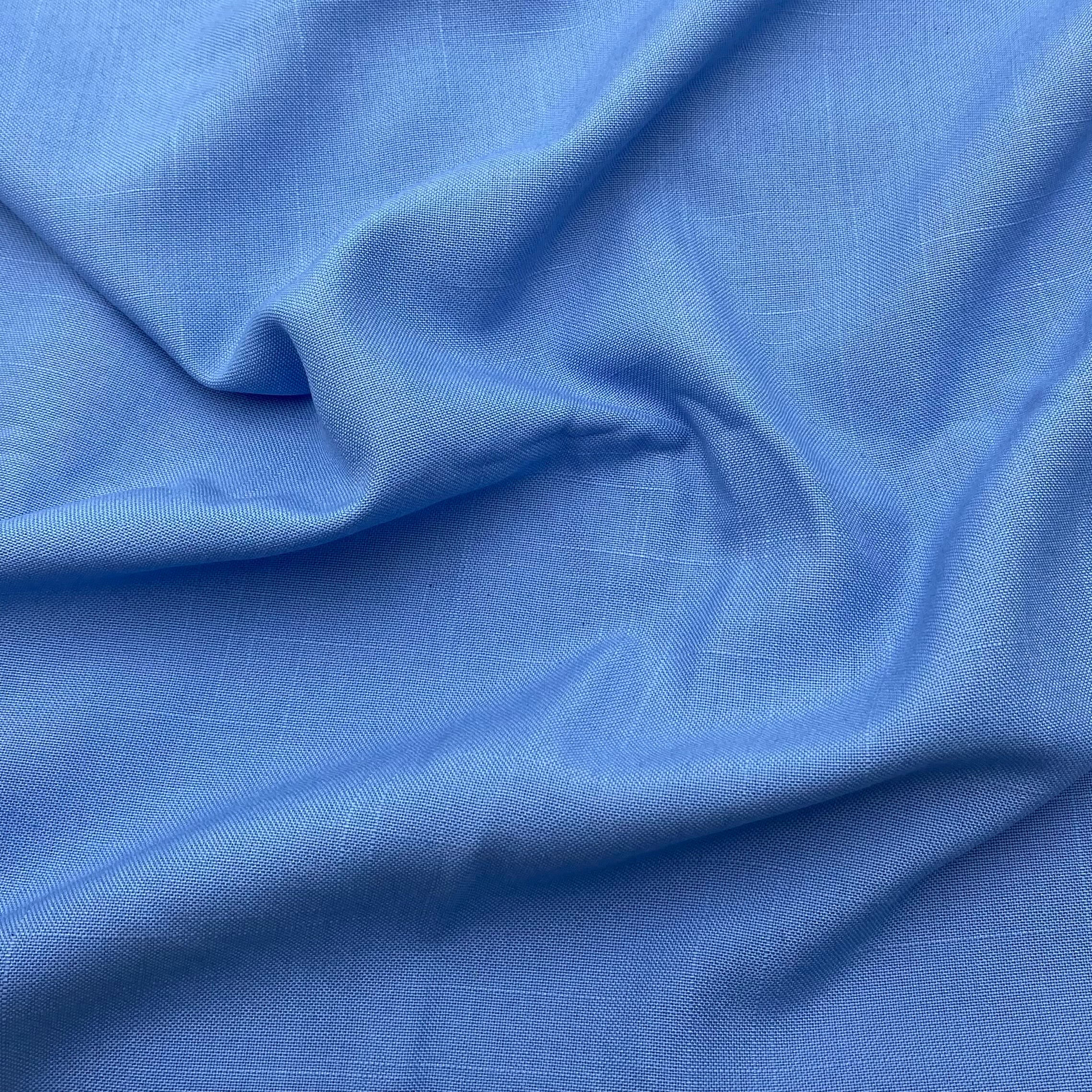 Cotton Blend Slub Suiting - Sky Blue (WSW0683)