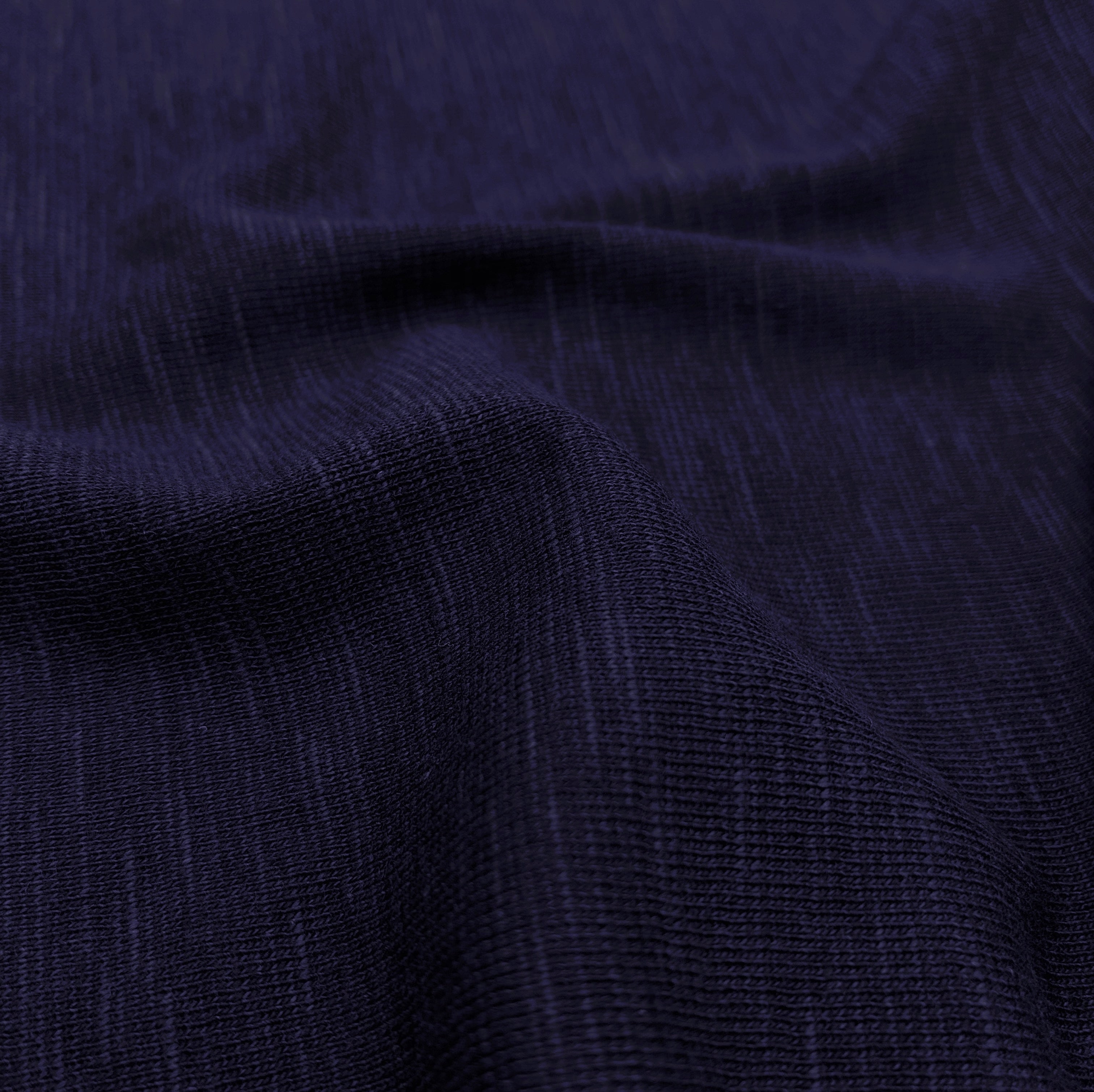 Cotton Baby Rib - Midnight Blue Melange (KRB0675)