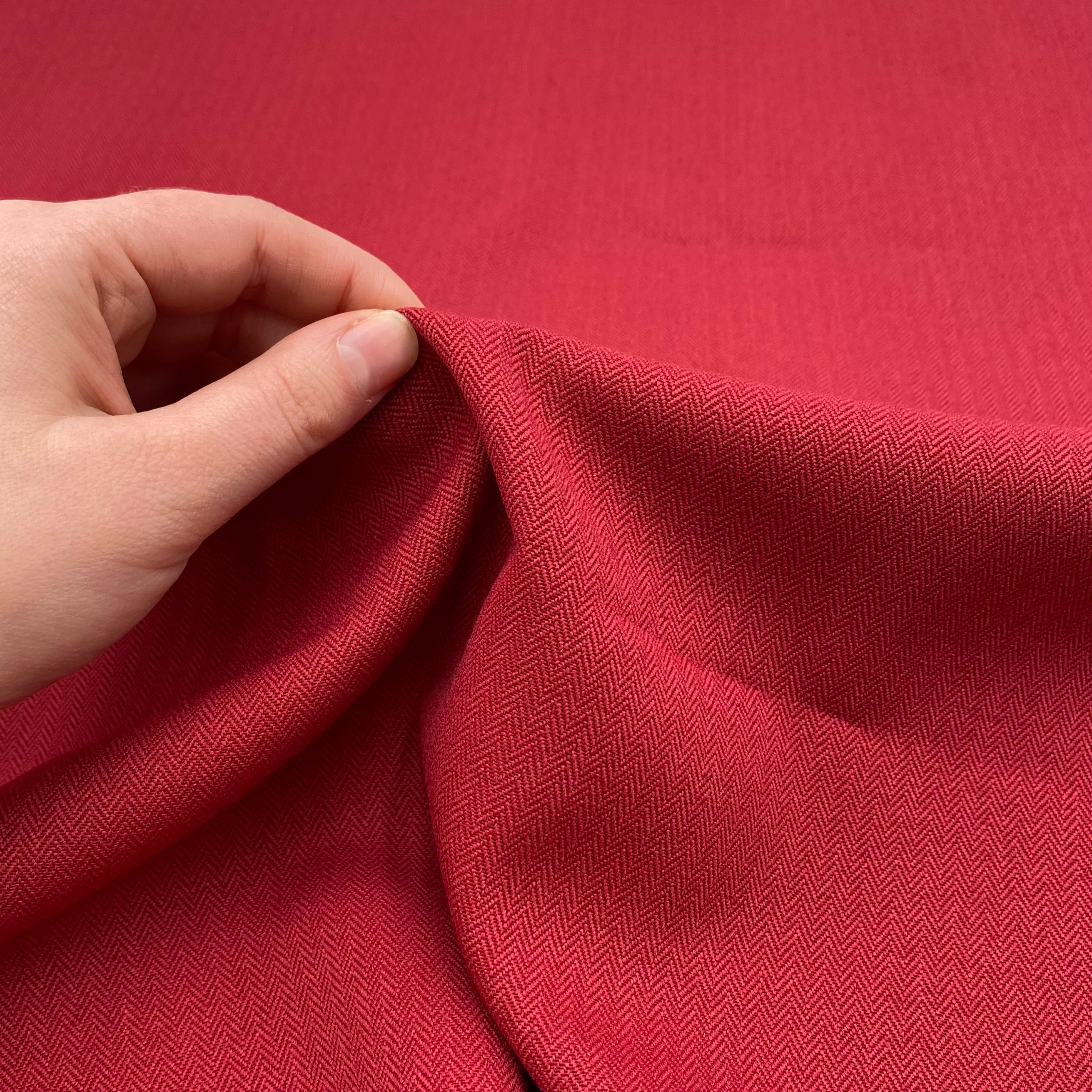 Herringbone Suiting - Cranberry (WSW0676)