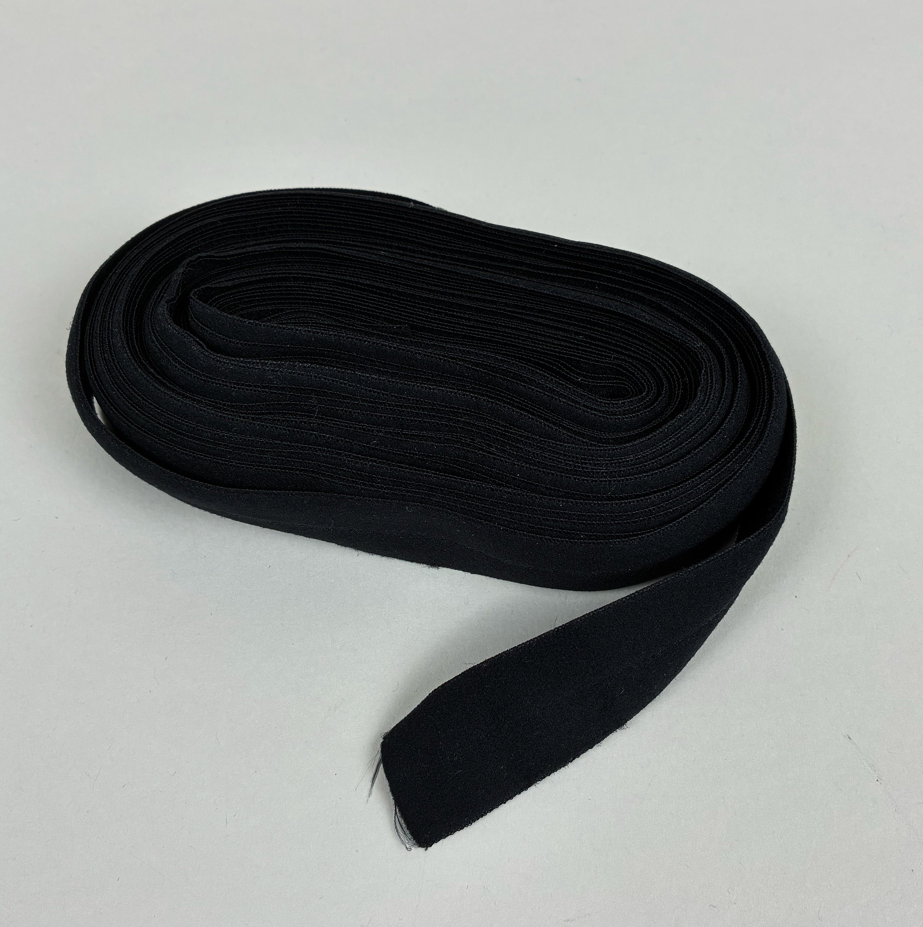 25mm Fold-Over Elastic - Black, 10m (NEL0203)