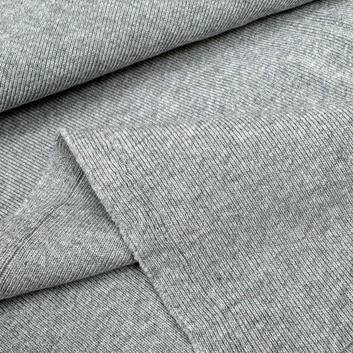 Cotton Rib Knit - Heather Grey (KRB0725)