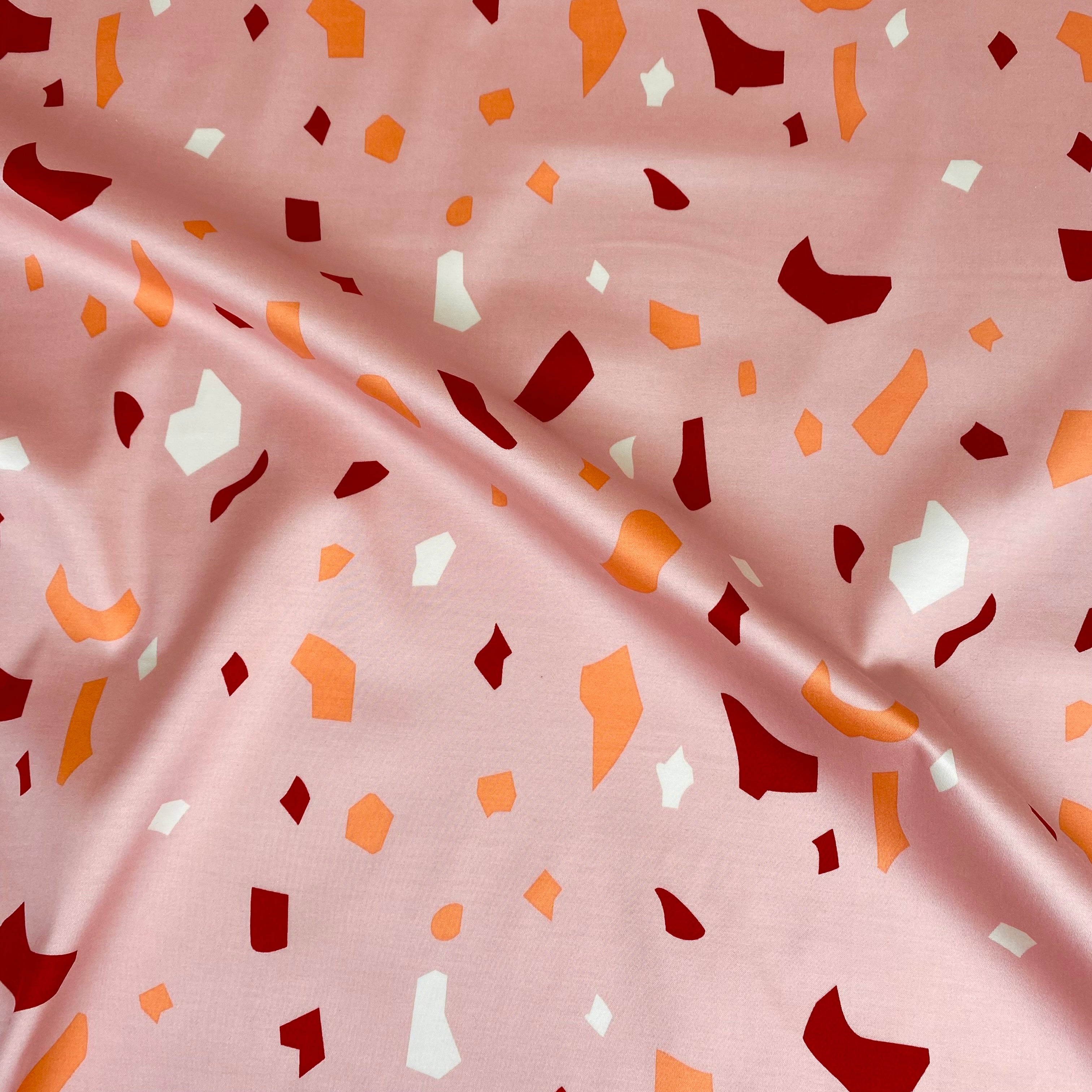 Tencel/Cotton Stretch Woven - Pink Terrazzo (WDW3135)