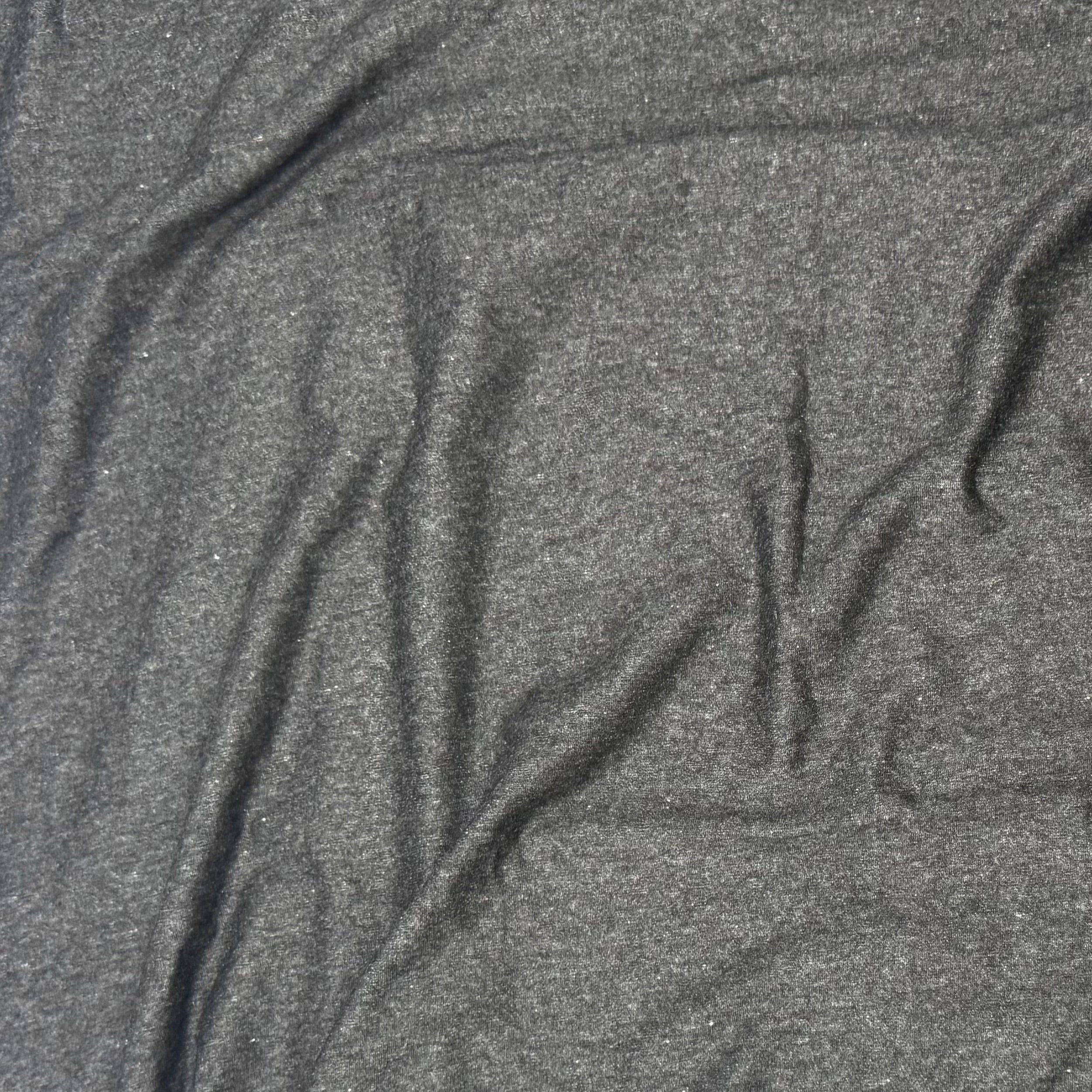 Cotton Jersey - Heathered Charcoal Grey (KJE1583)