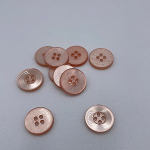 Buttons, Plastic, 1.9cm, Pale Coral (NBU0452)