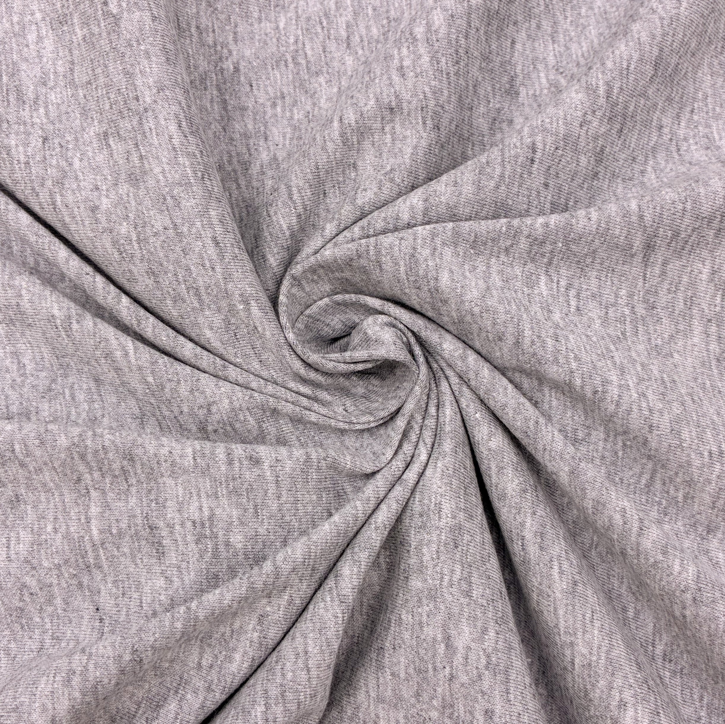 Organic Cotton Jersey - Heather Grey (KJE1559:1560)