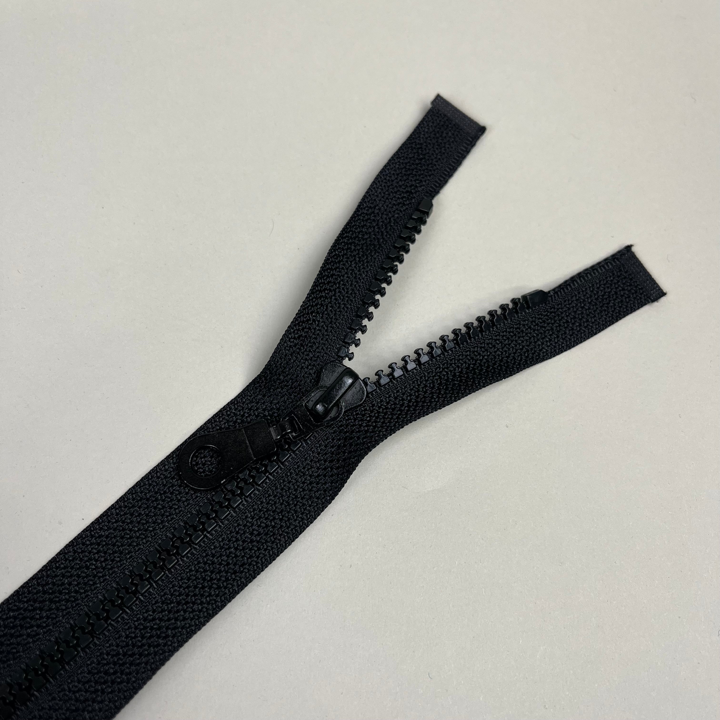 Separating Plastic Zipper - Black 28" (NZP0449)