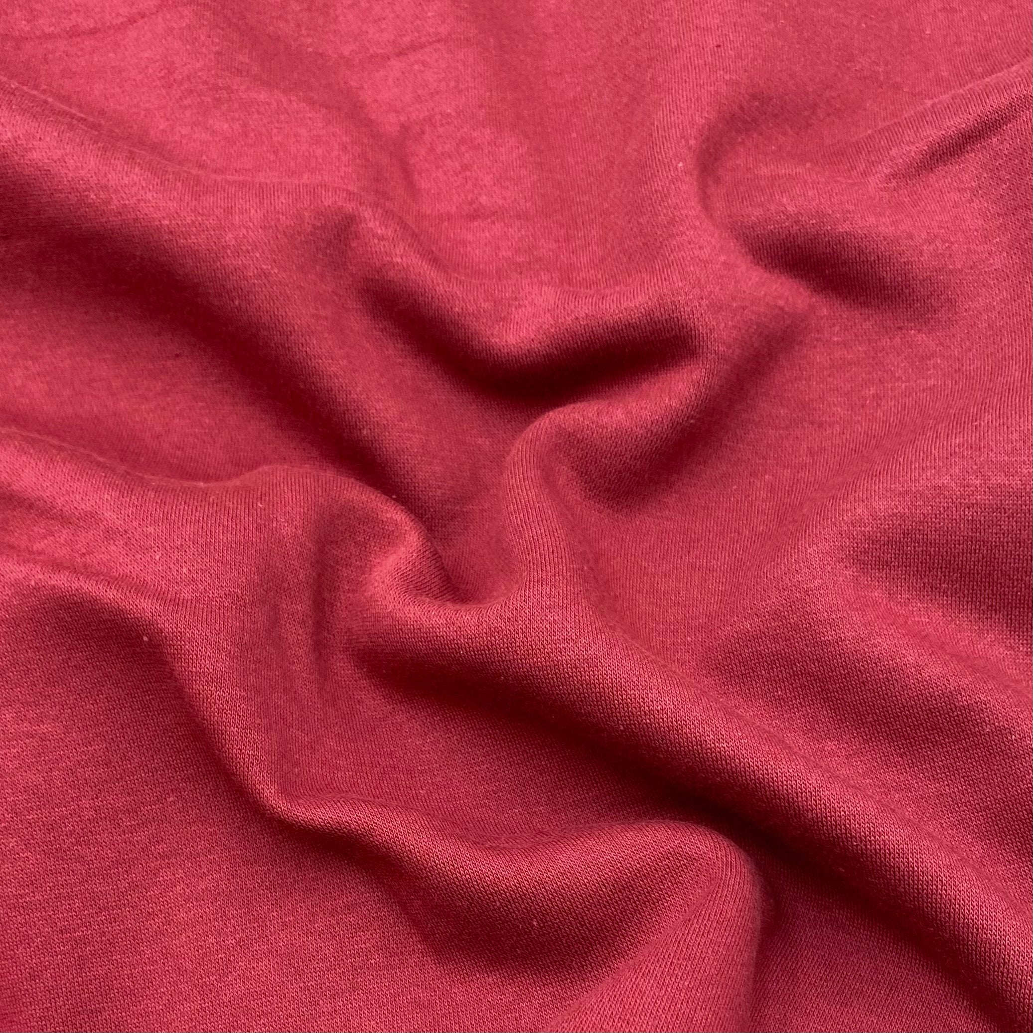 Cotton Blend Hoodie Fleece - Ruby (KSW0498)