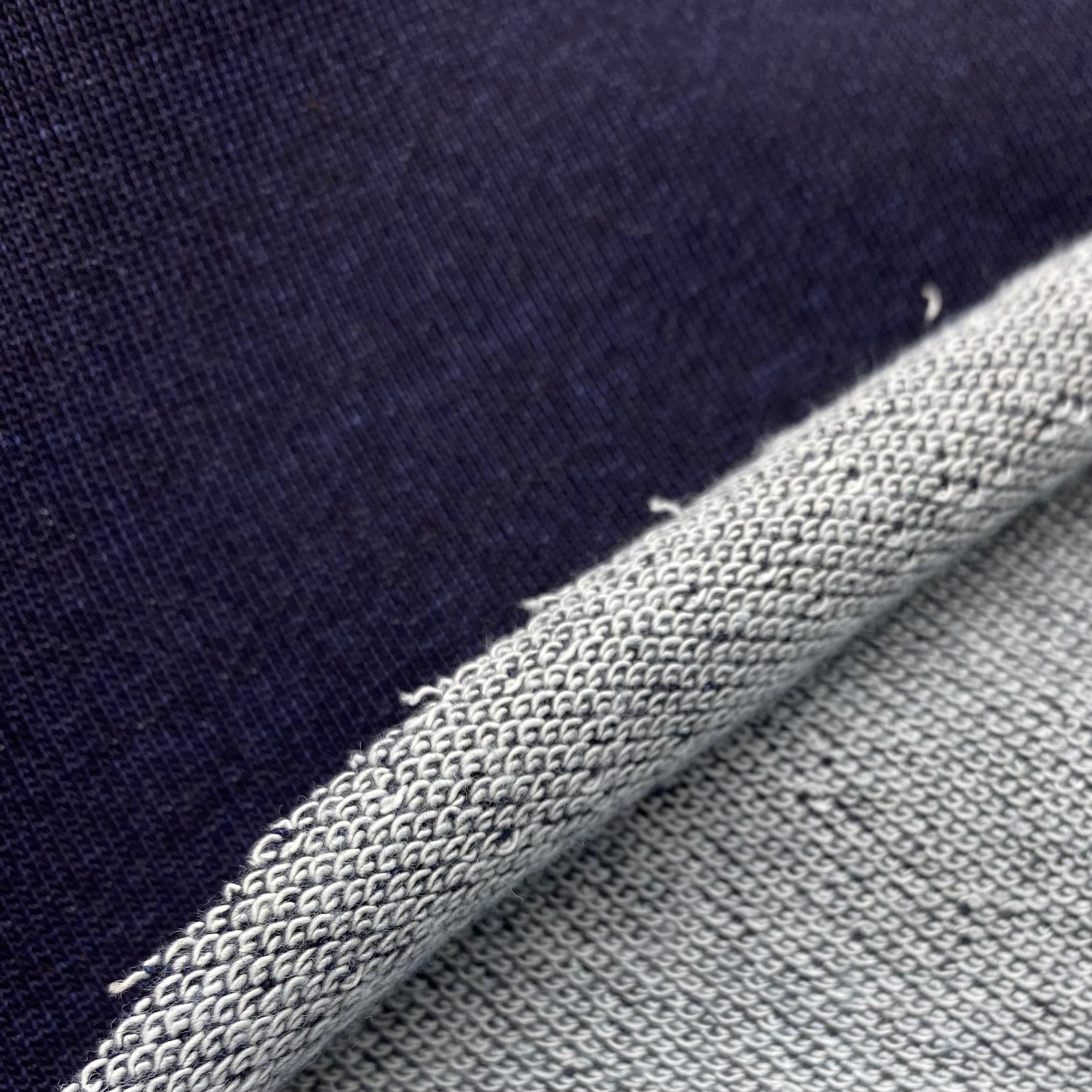 Cotton French Terry (overdyed) - Dark Wash Jeans (KFR0678)