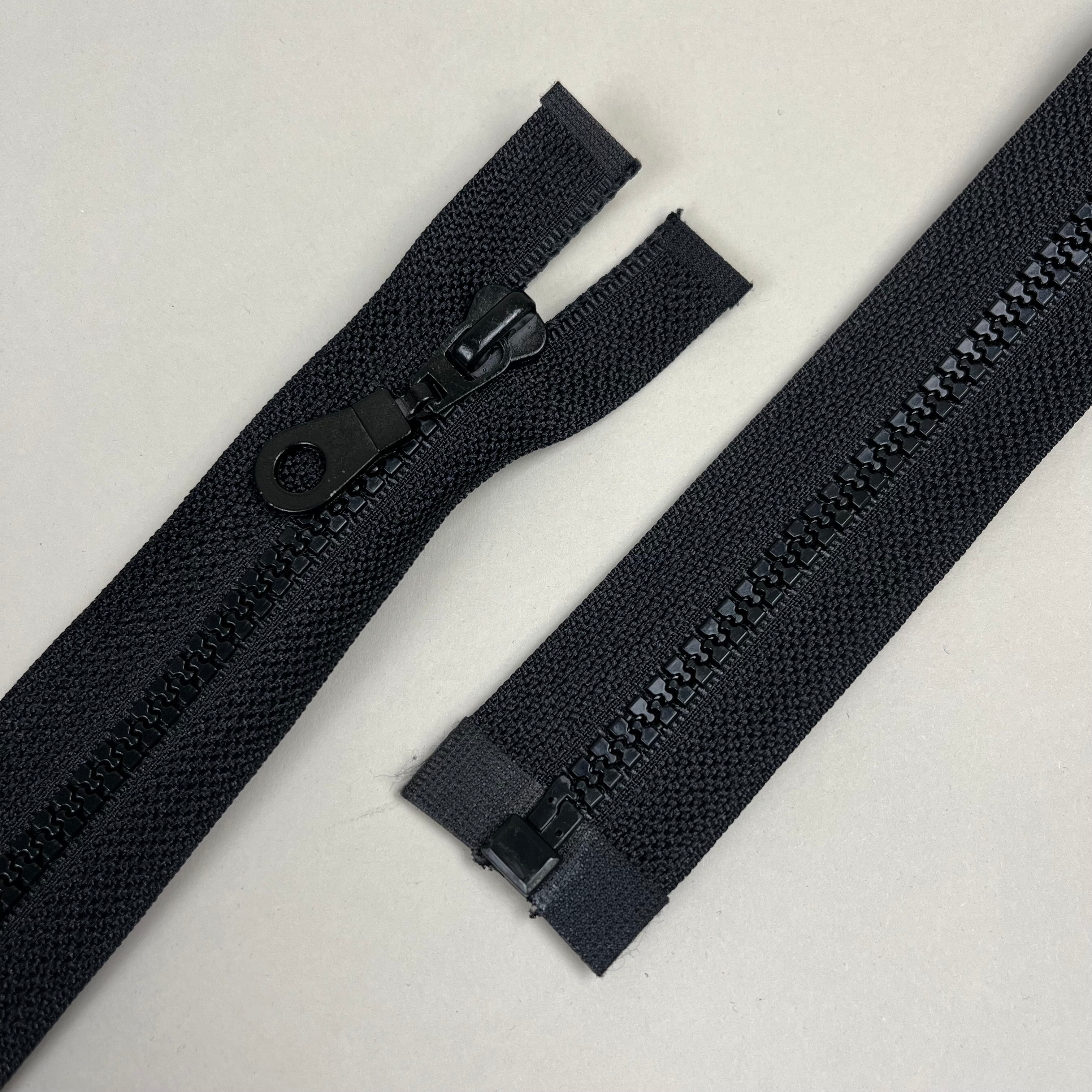 Separating Plastic Zipper - Black 28" (NZP0449)