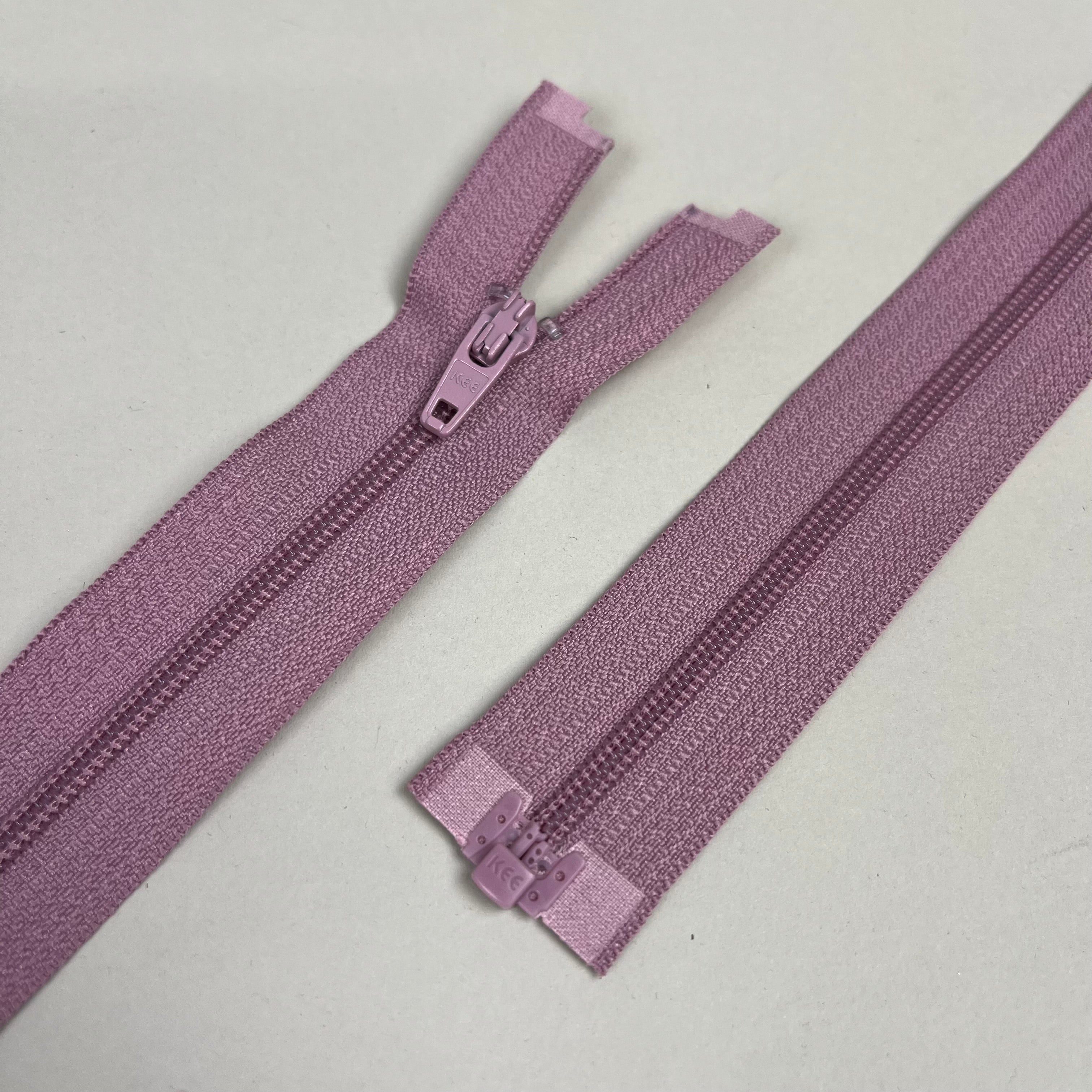 Separating Nylon Coil Zipper - Pink Mauve 17" (NZP0321)
