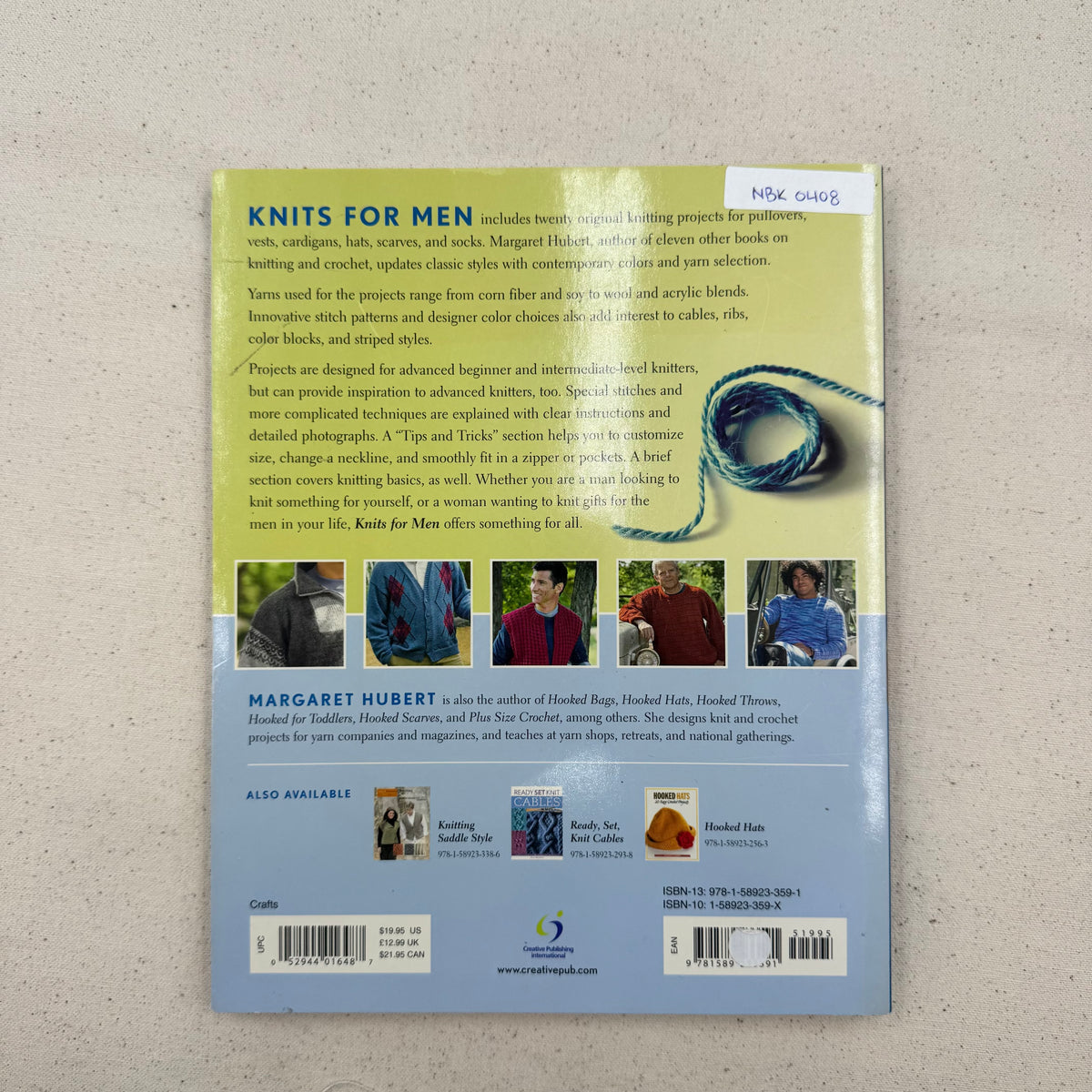 Knitting Book - Knits for Men (NBK0408)