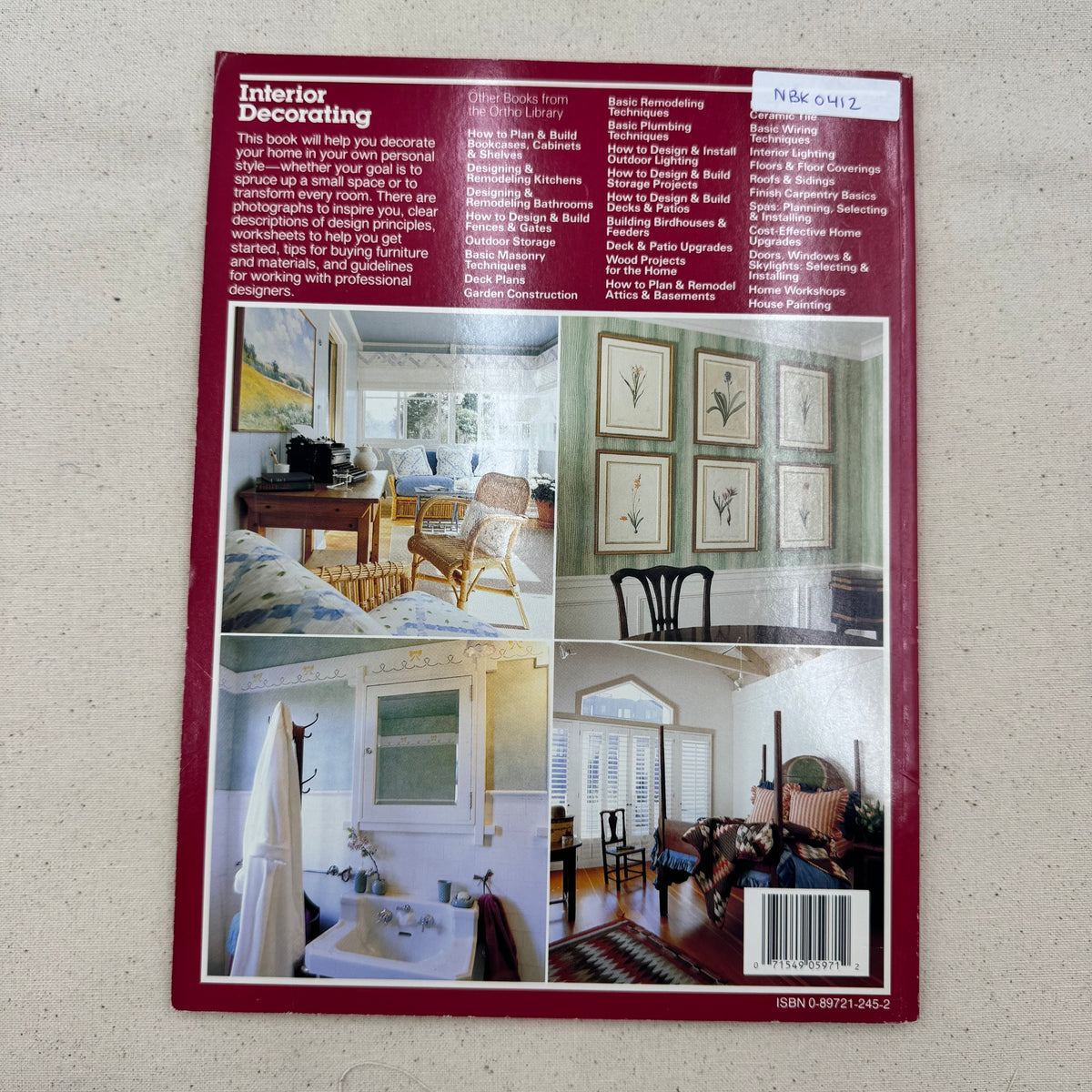 Interior Design Book - Interior Decorating (NBK0412)