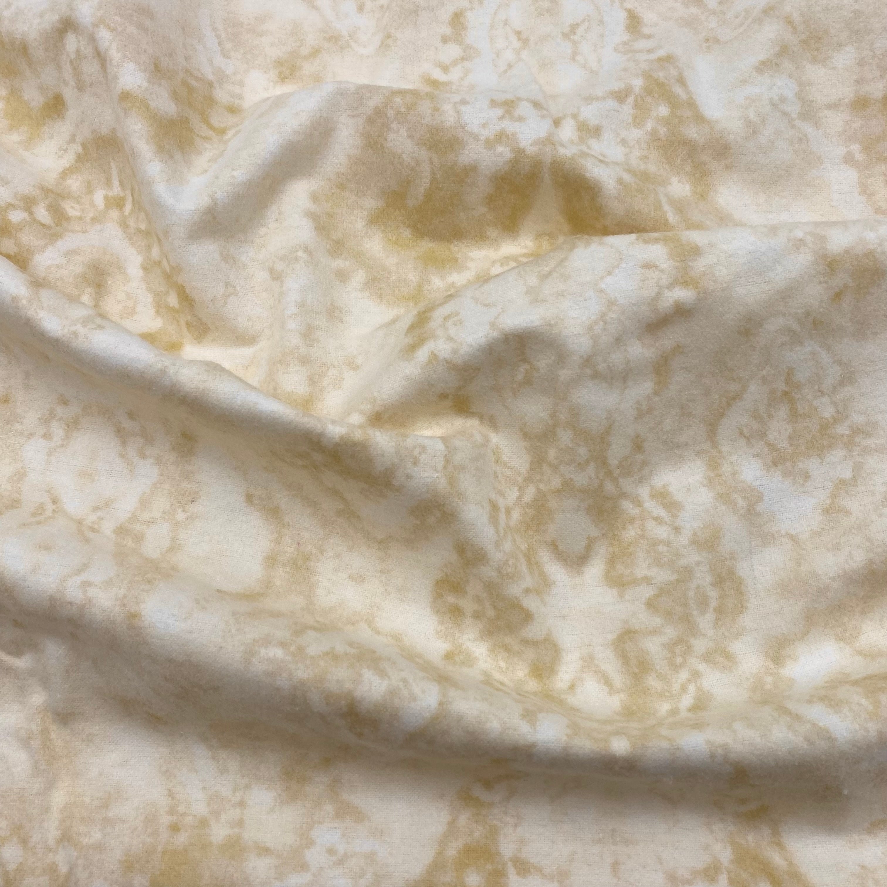 Cotton Flannelette - Mottled Yellow (WFL0399)