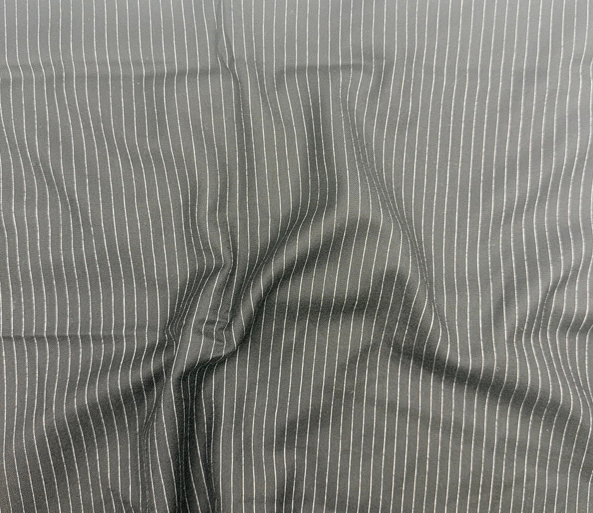 Wool Suiting - Black Pinstripe (WSW0757)