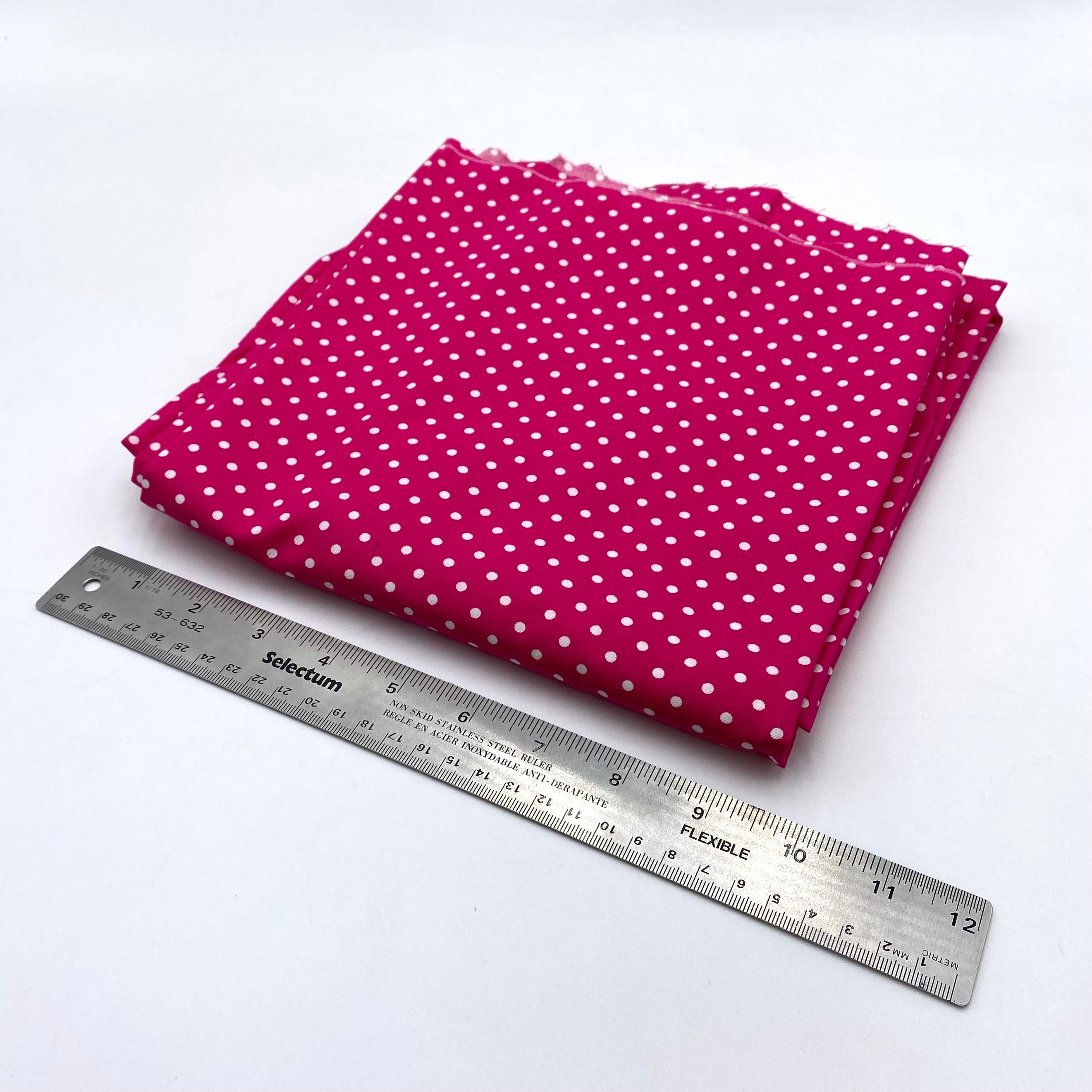 Quilting Cotton - Classic Pink Polka Dots (WQC2788)
