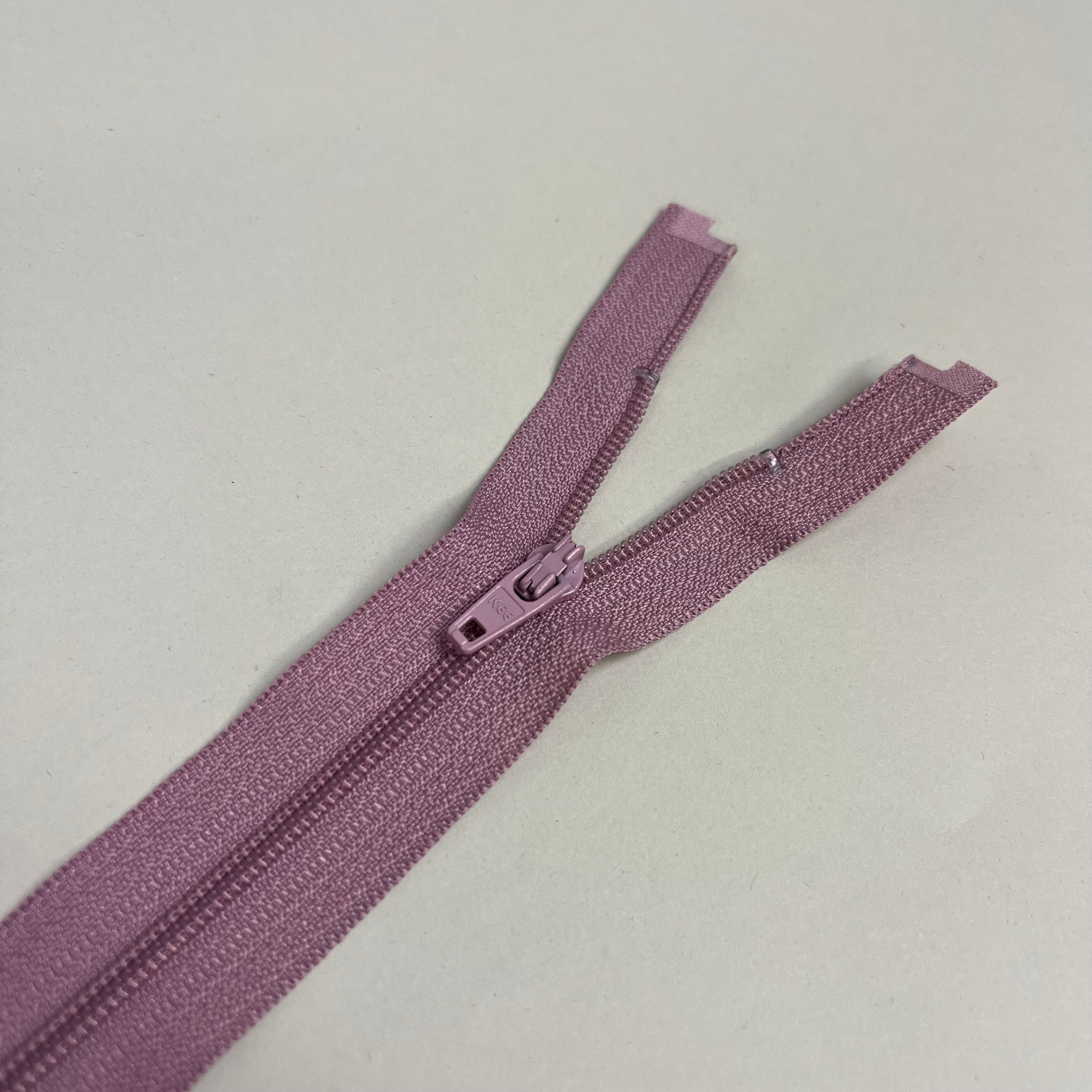 Separating Nylon Coil Zipper - Pink Mauve 17" (NZP0321)